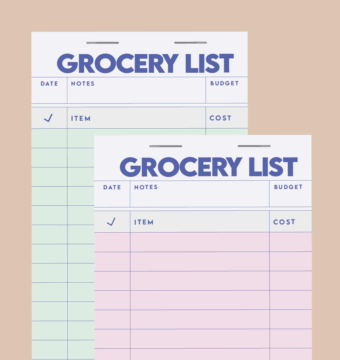 Grocery List ✦ Digital Download✦
