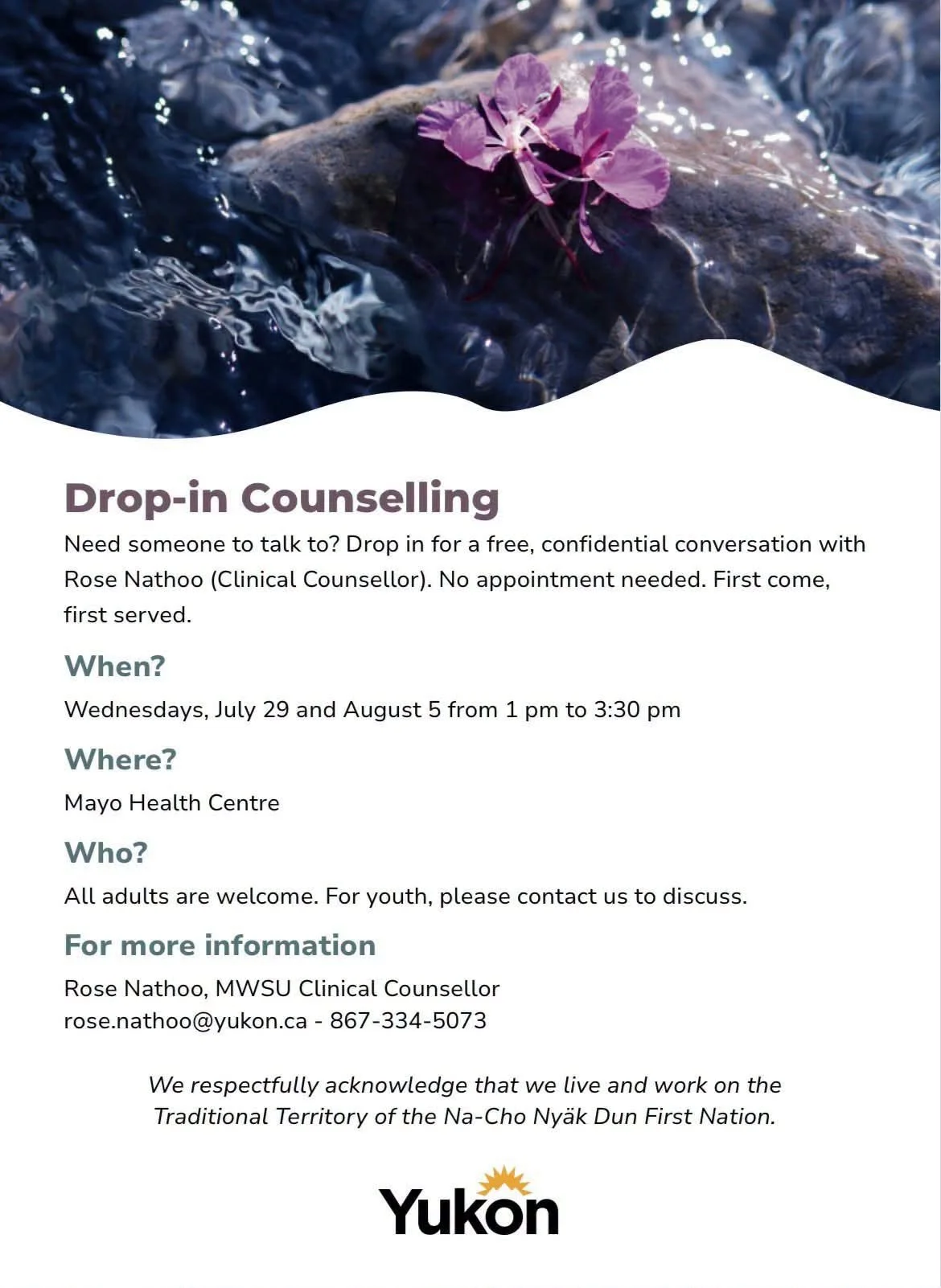 Drop-in Counselling