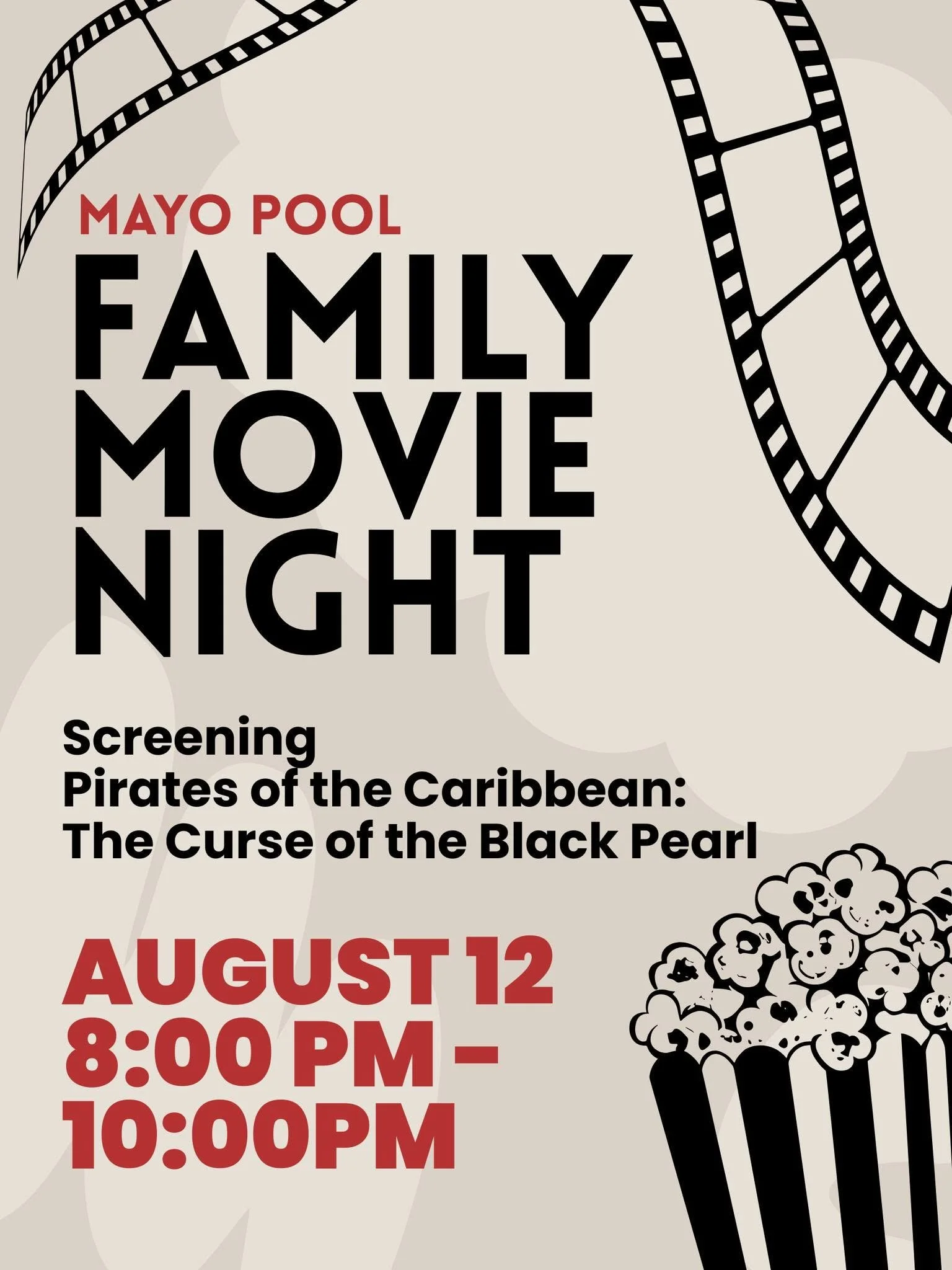 Family Movie Night at the Pool