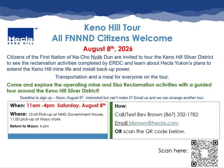 Hecla Keno Hill Tour