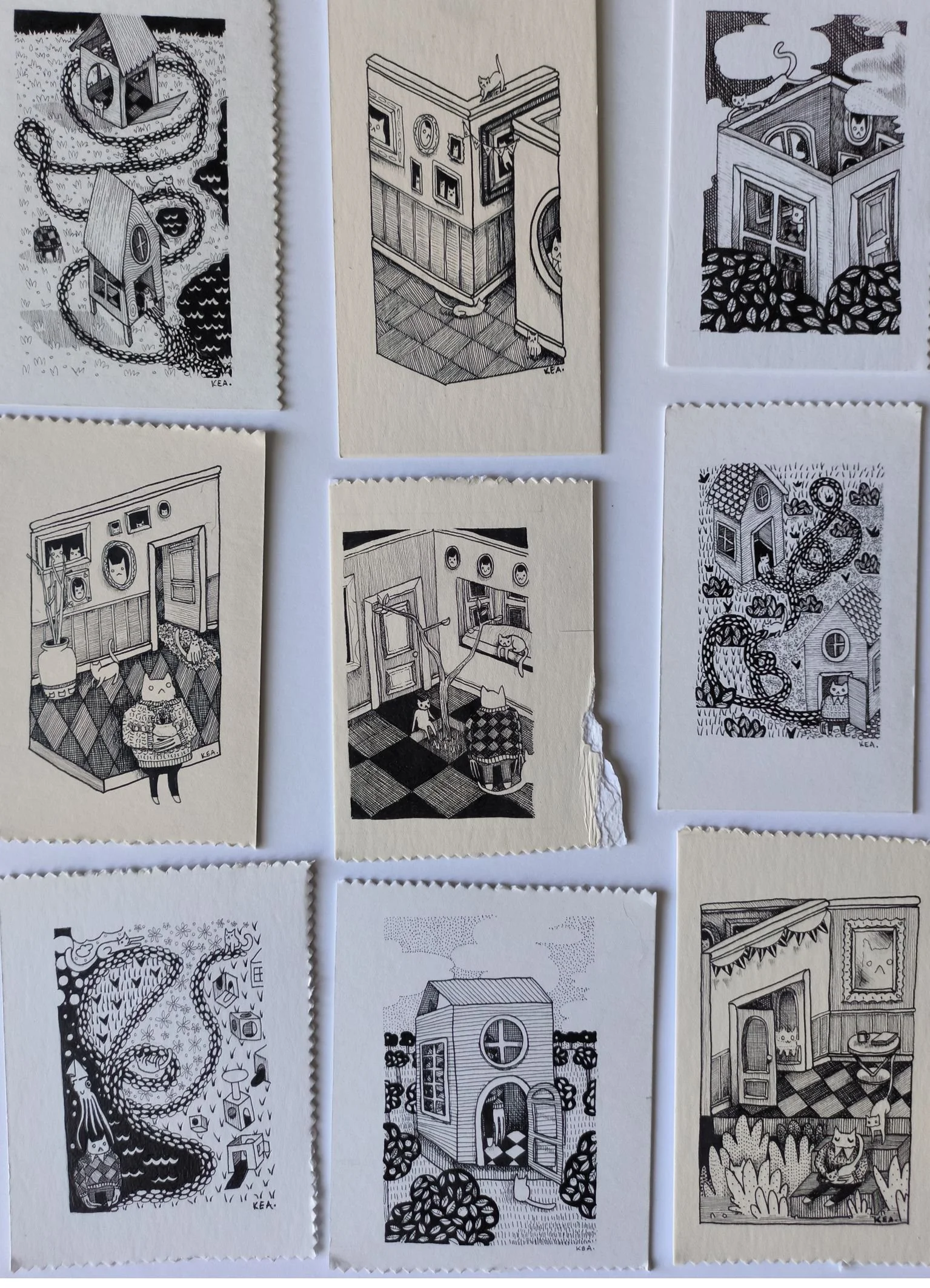 Teeny wee black ink thoughts