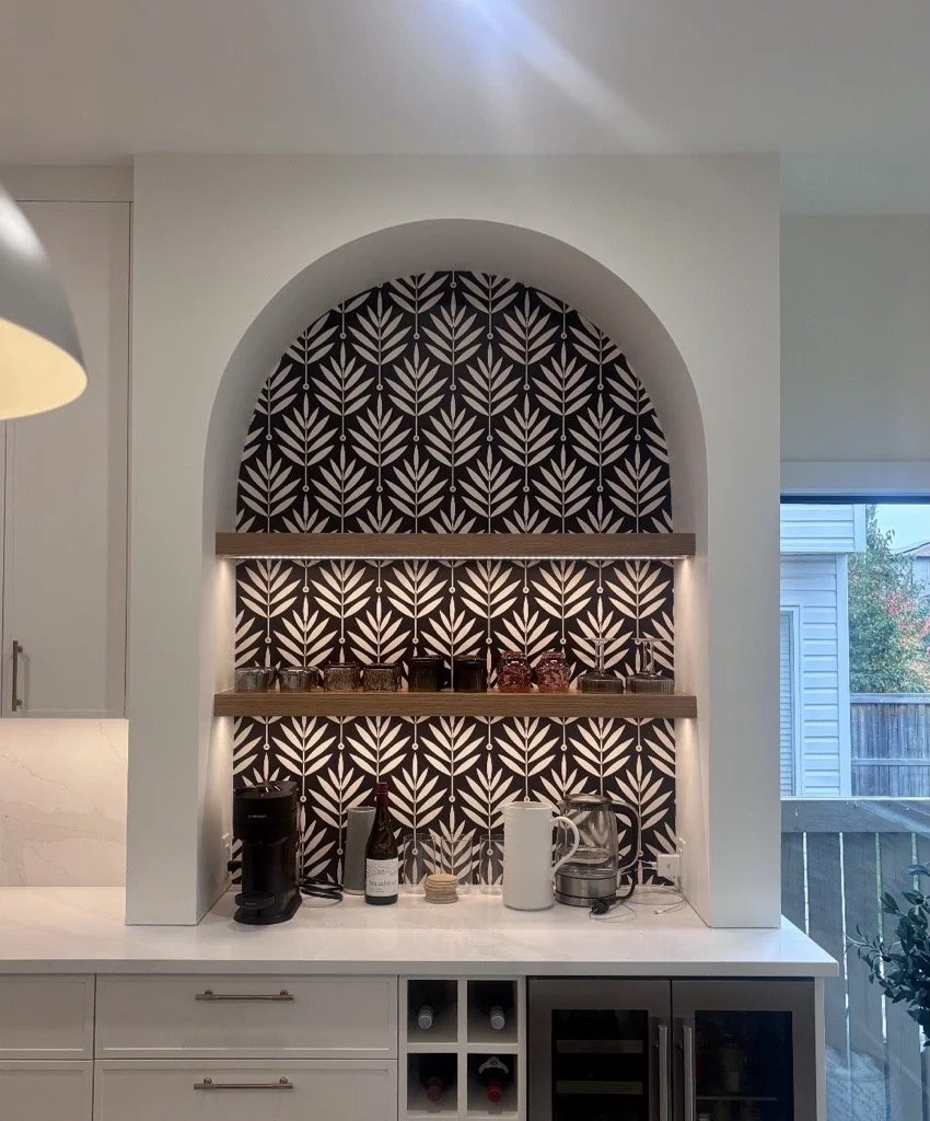 Finished Arched Kitchen Nook