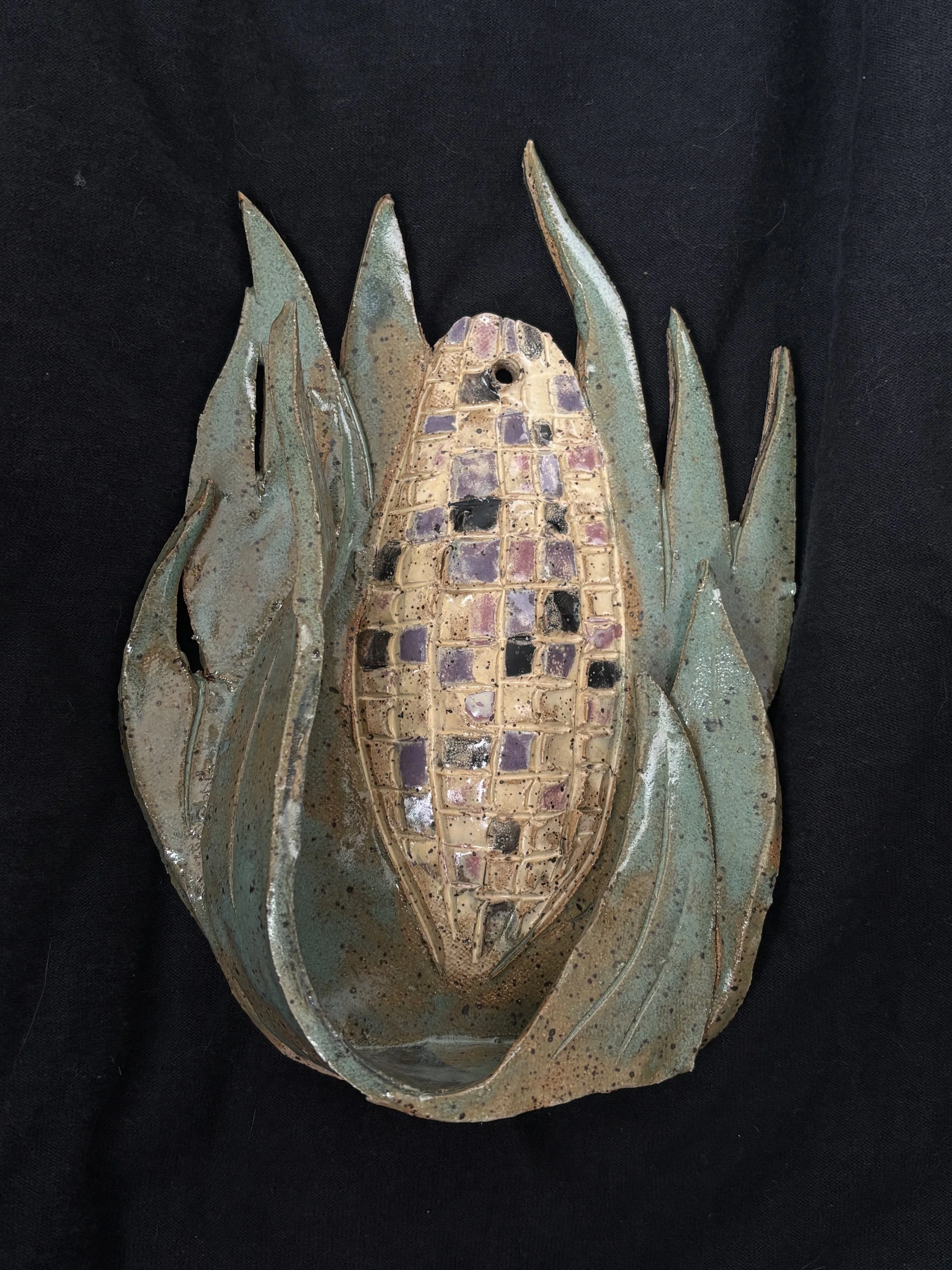 corn wall sconce/altar 7.75" 2