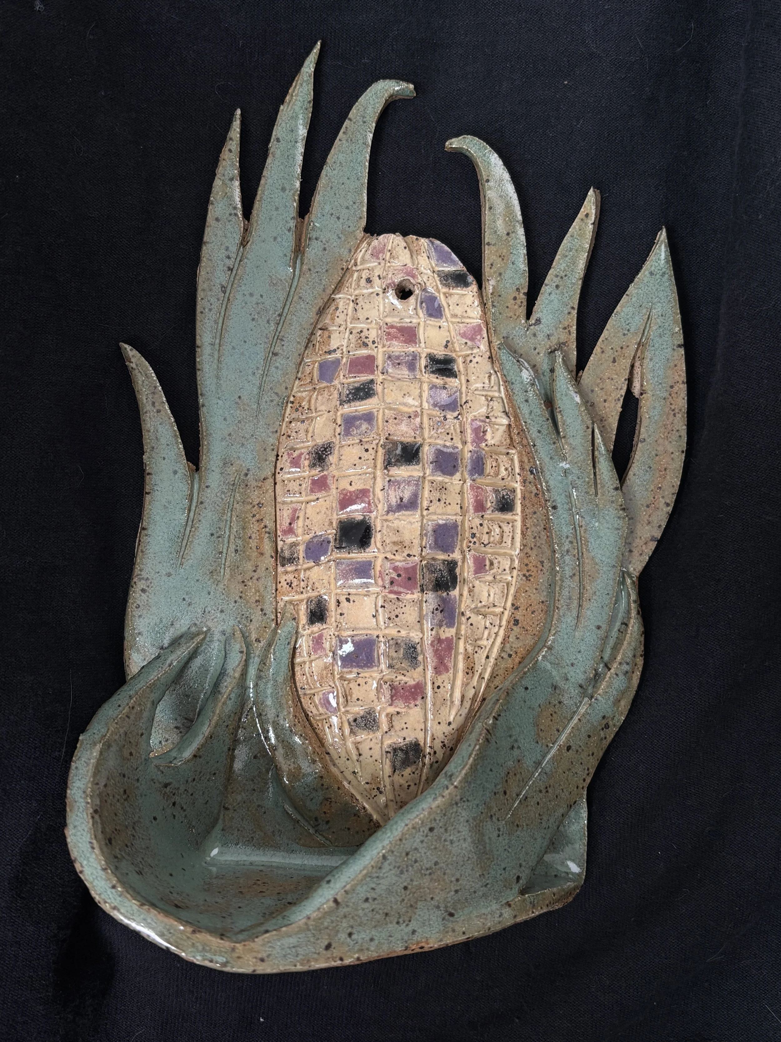 corn wall sconce/altar 7.75" 1