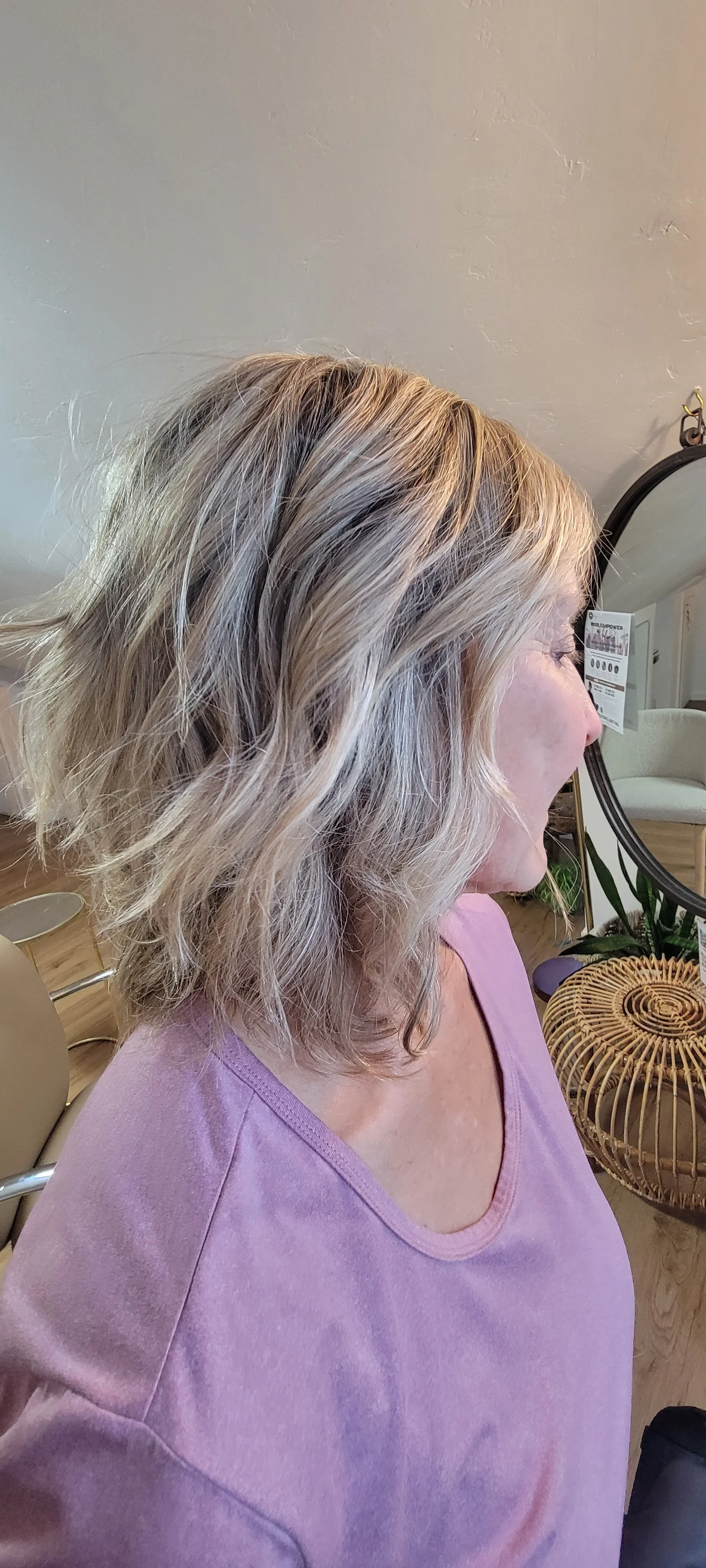 Gray hair beautification, addind depth and dimesnsion