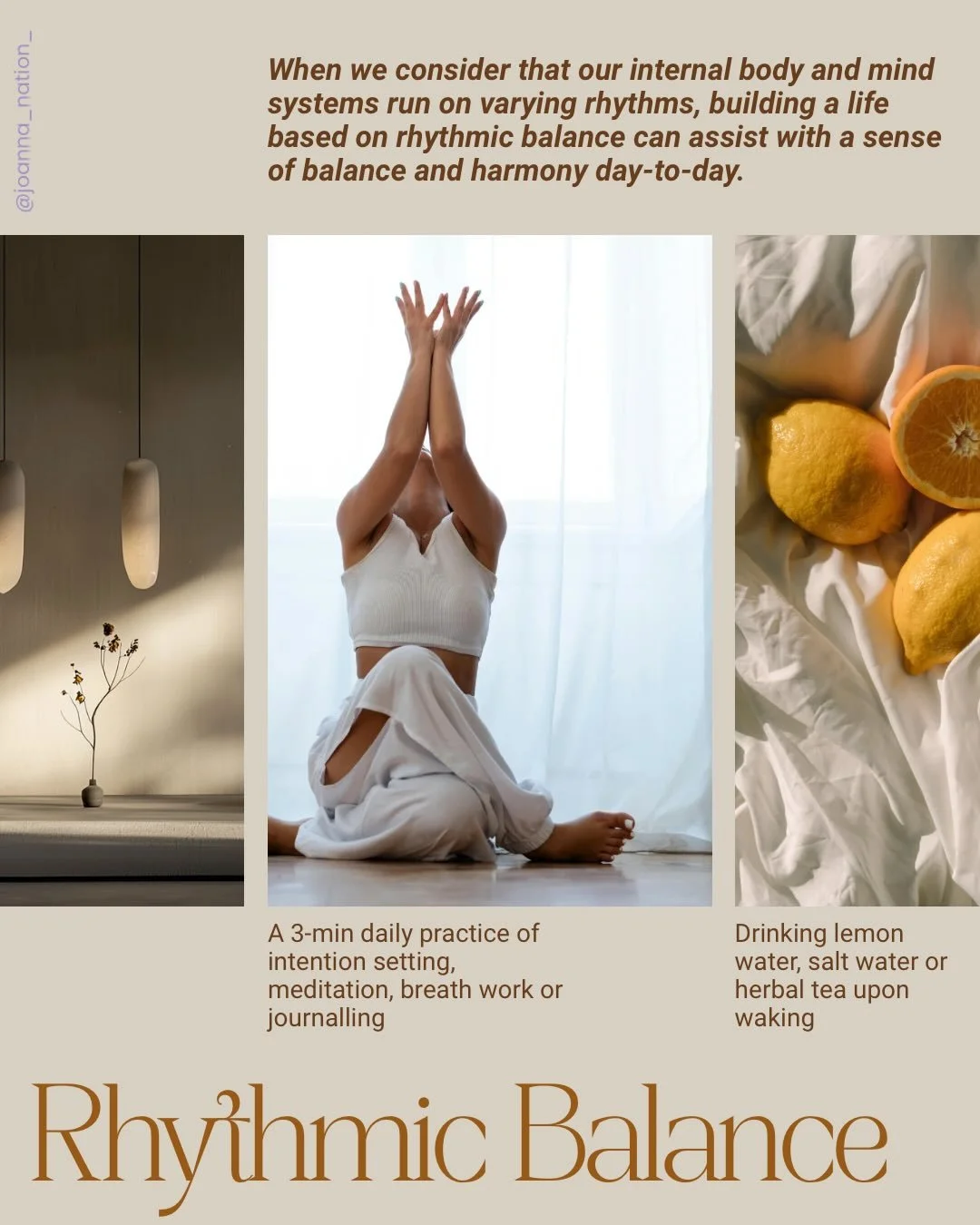 ~ are there other forms of rhythmic balance to cultivate daily which resonate with you? 

🎼 Our body is a complex orchestra and our innate physiology is fascinating, with each system playing its own rhythm. When all is in sync and we honour our natu