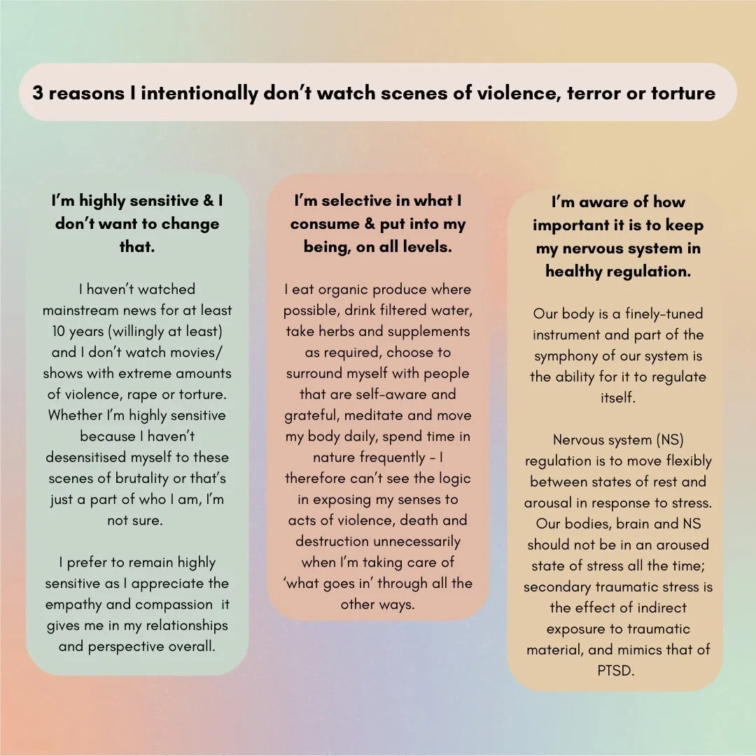 *** I shared this post and below text in October 2023, but took it down after a few minutes as I didn&rsquo;t want to come off as being uncaring, ignorant or privileged. Yet, this tendency of where we place our thoughts and energy continually comes u