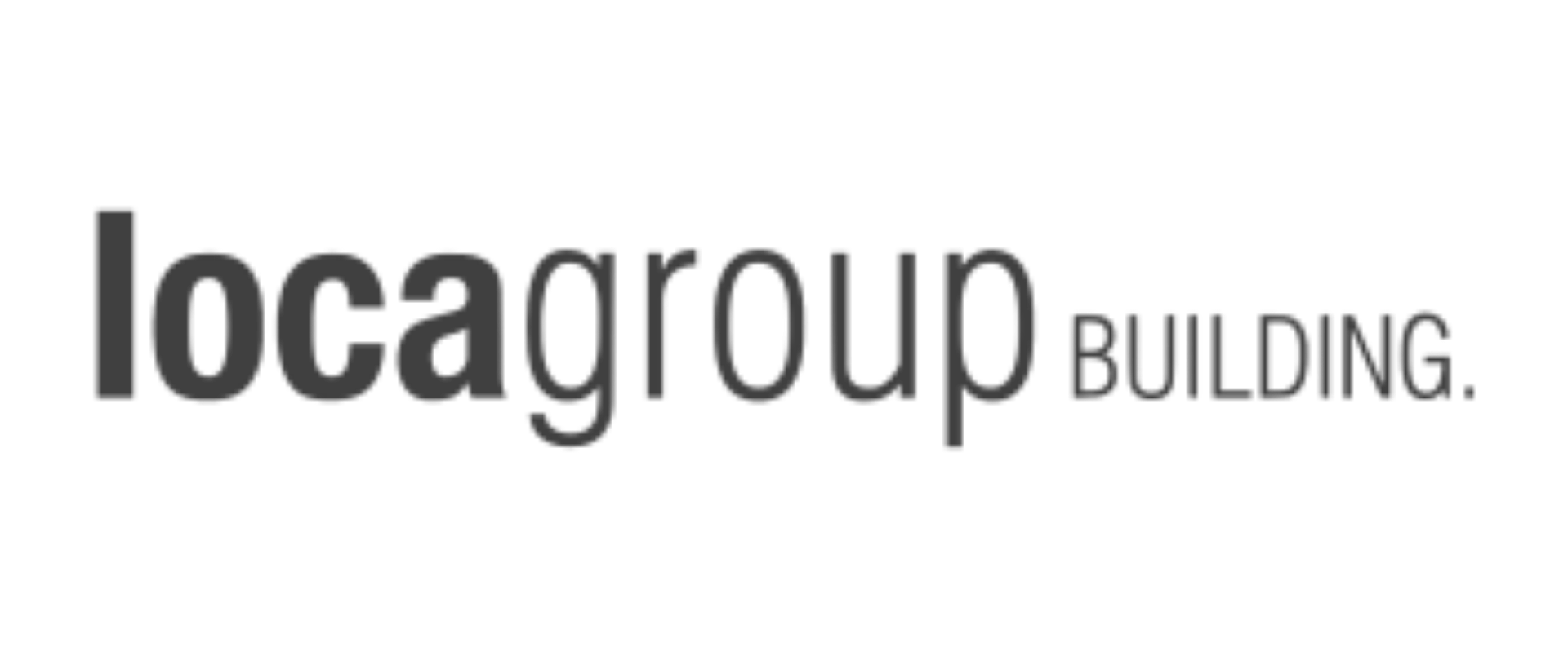 Logo for Logagon Building featuring stylized gray and black text.