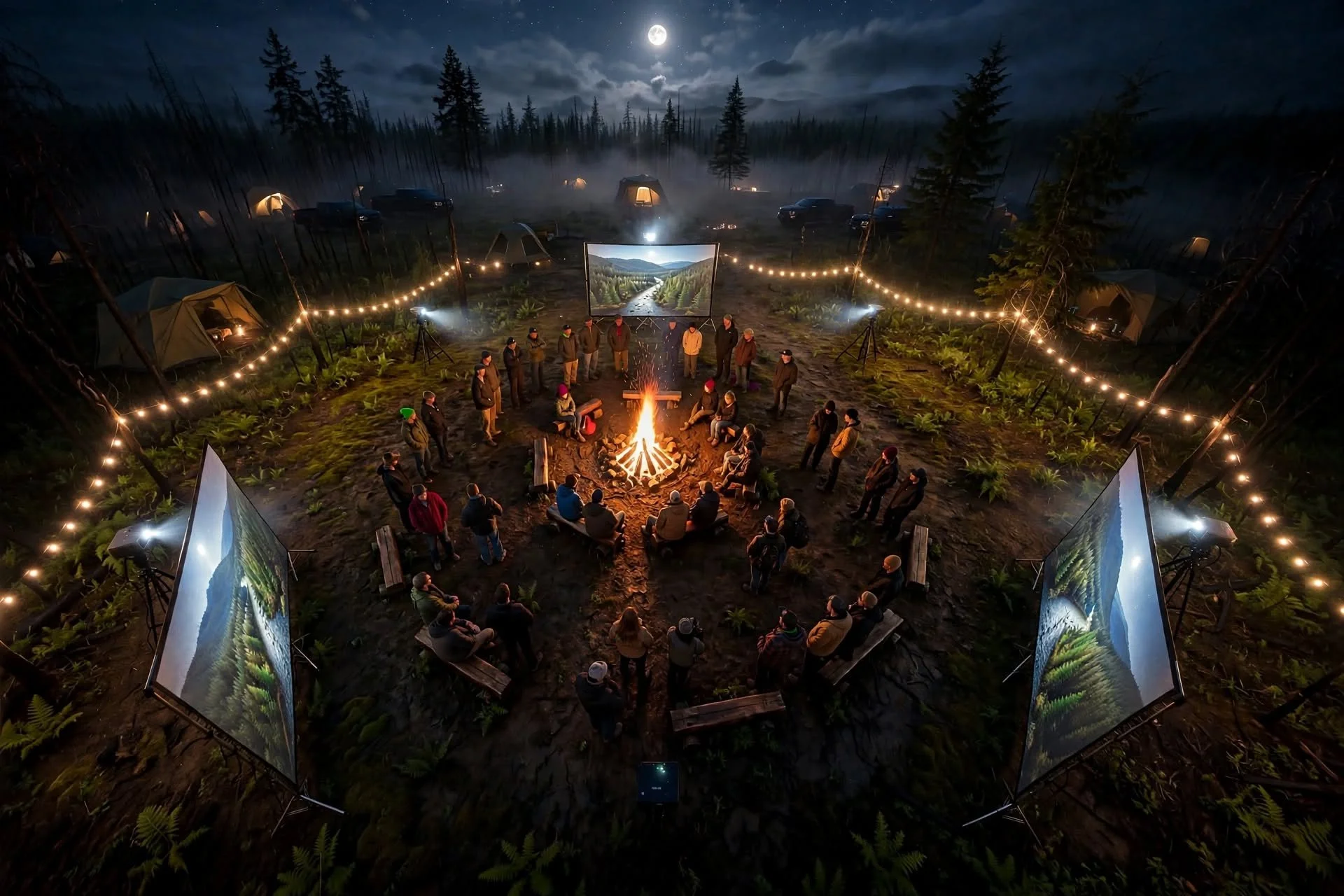 bonfire setup