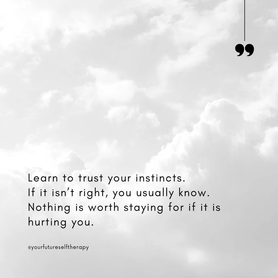 Many survivors of abuse question their own instincts for a variety of different reasons. Learning to trust them again is a process. Know that there is no shame in having allowed abuse, it was merely a lack of understanding of yourself. We are resilie