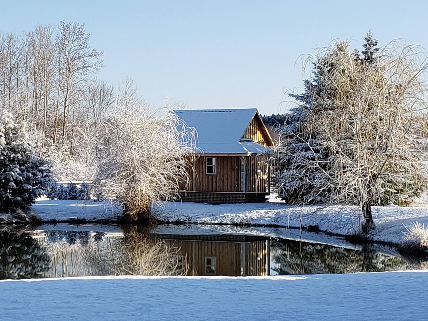 the Countryside Cabin in winter