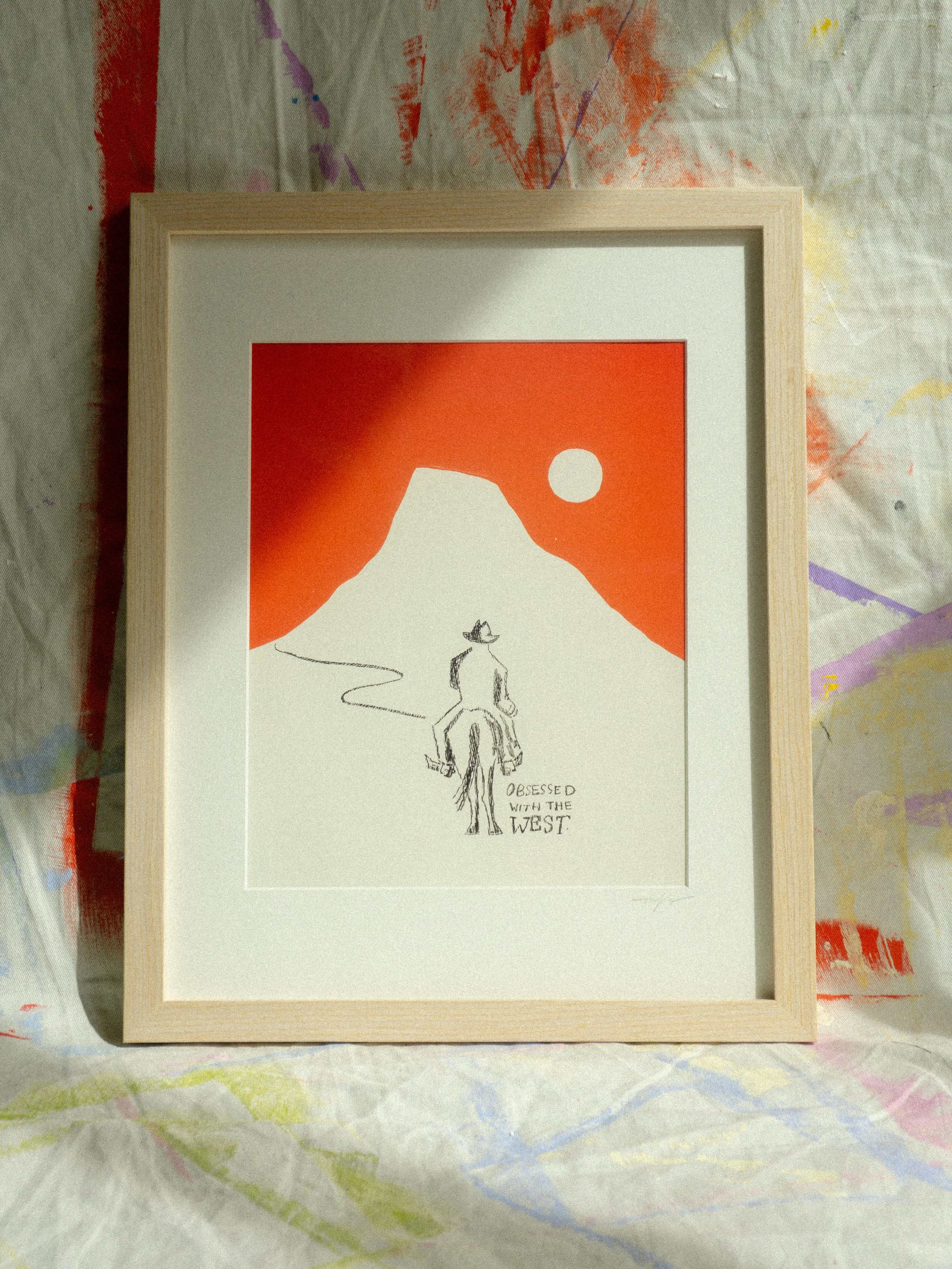 Obsessed with the West | Framed Print