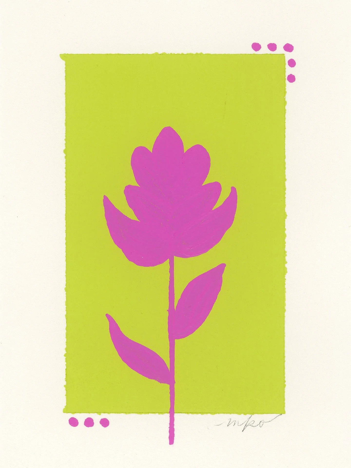 It&rsquo;s been the summer of color 🩷💚 I&rsquo;ve been using left over paint from other projects to do this little studies of flowers and other organic shapes. 

Which color combo is your fave??

#coloradoartist #durangoartist #durangoart #colorado