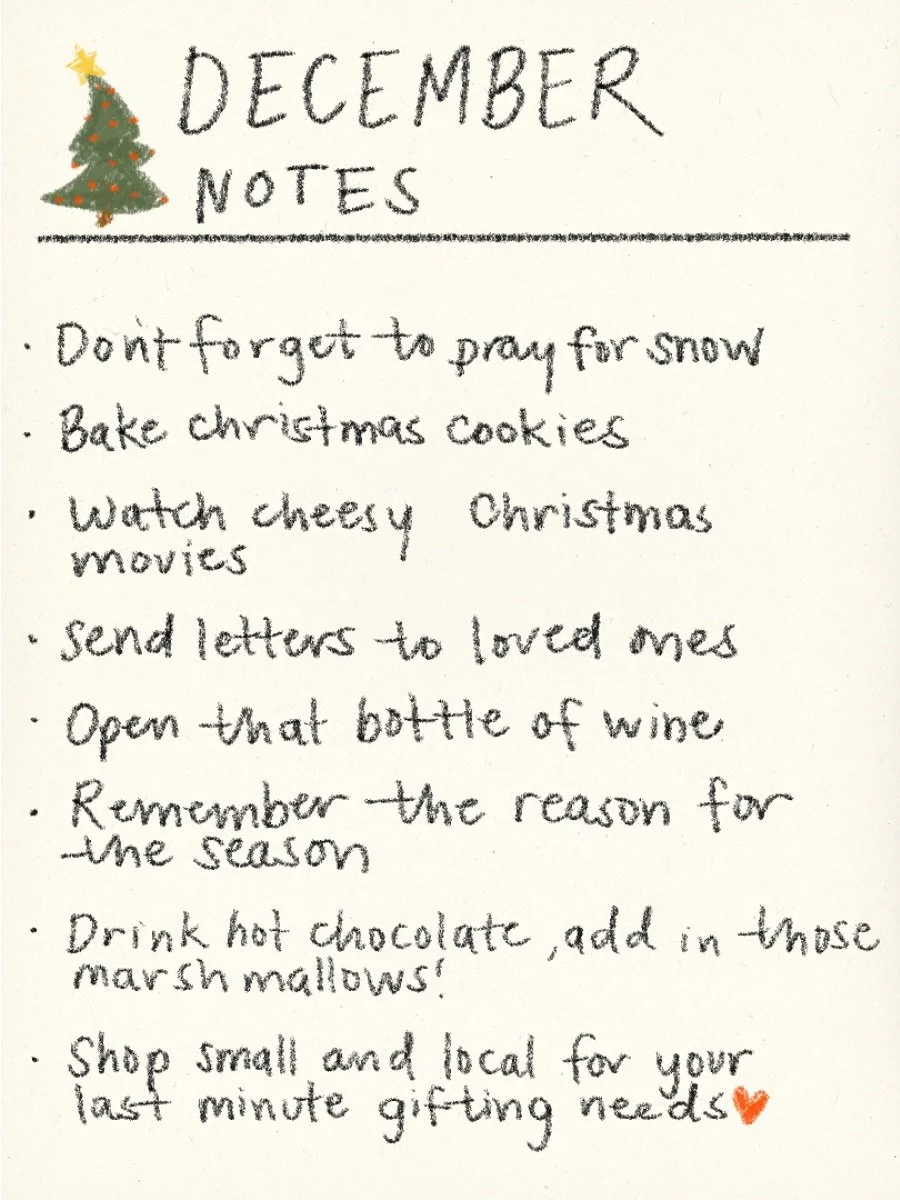 December🎄&mdash; one of my favorite months and not just because it&rsquo;s my birthday month🫢. What would you add to the list?

#westernartist #westernwallart #westernillustration #durangoartist #coloradoartist #coloradoartists #coloradoart #southw