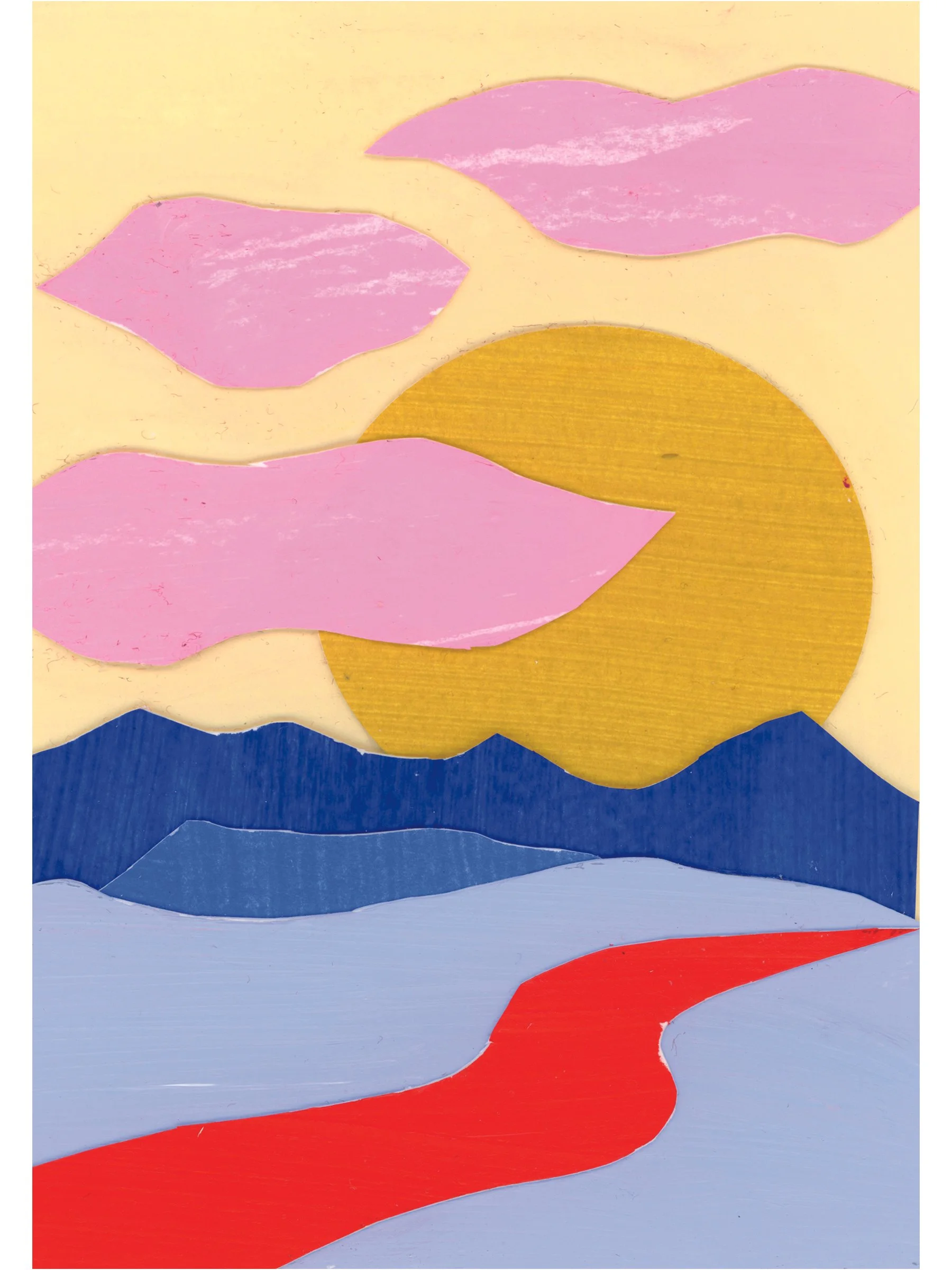 La Plata Sunrise Cutout  | Mini Print