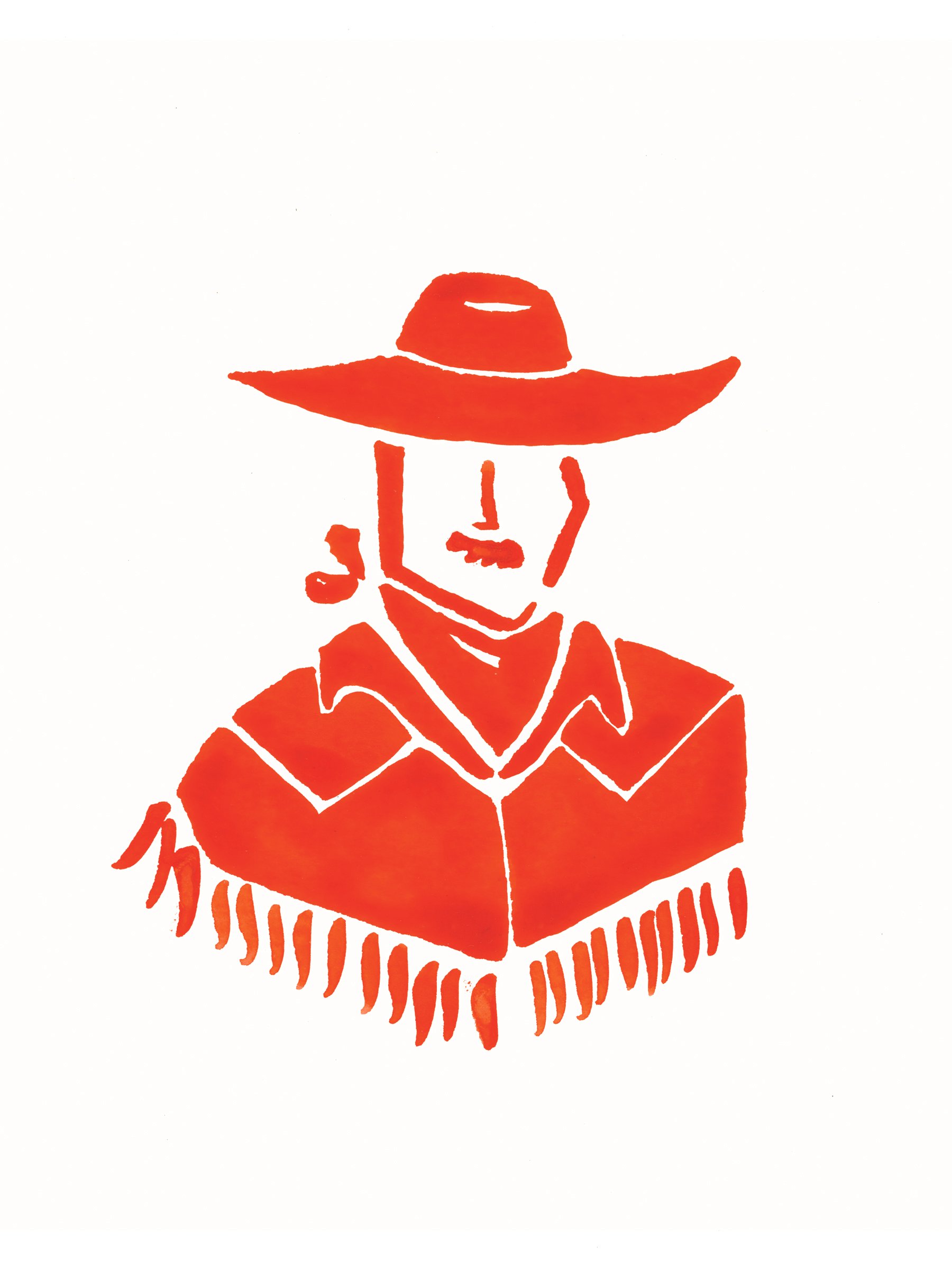 Cowboy in Red | Fine Art Print
