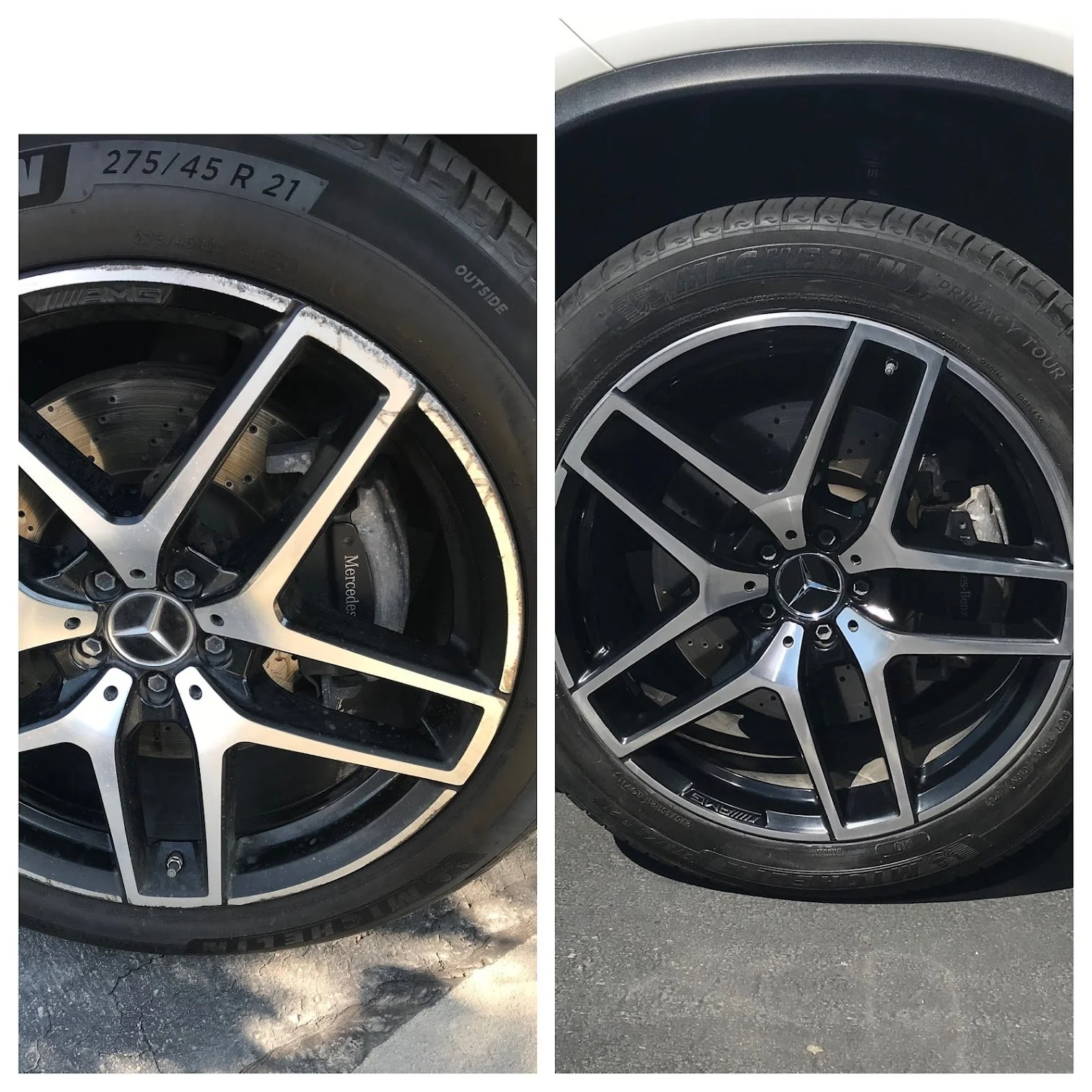 Mercedes GLE curb rash repair
