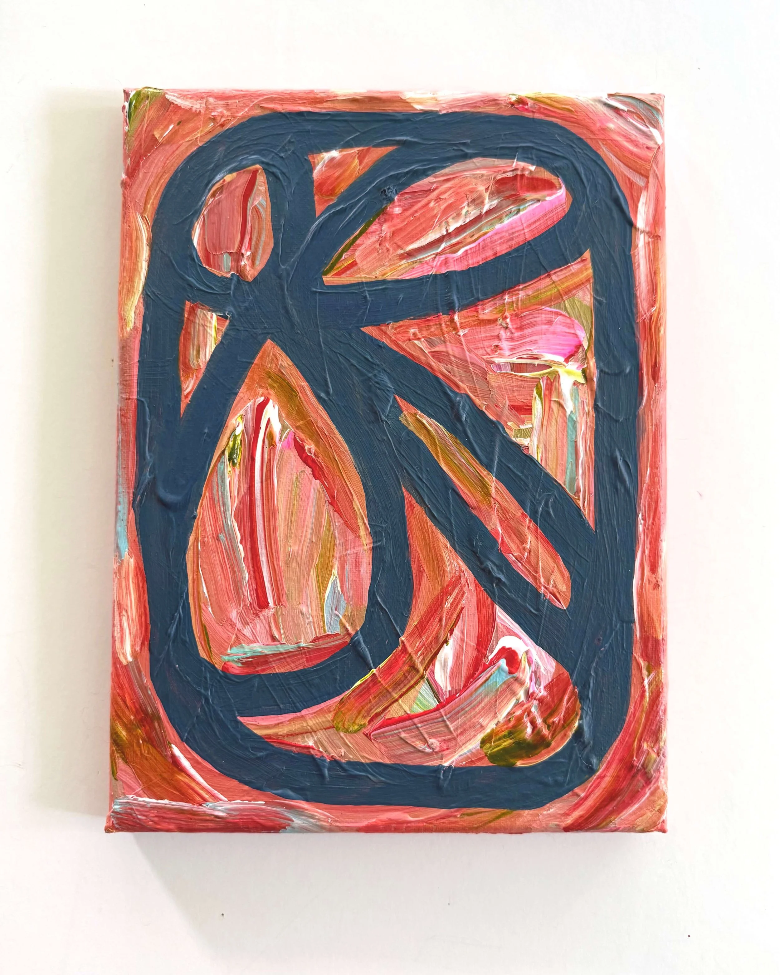 Trust, 9" x 12" - Original Abstract Acrylic on Canvas - Patricia Rapp Artist