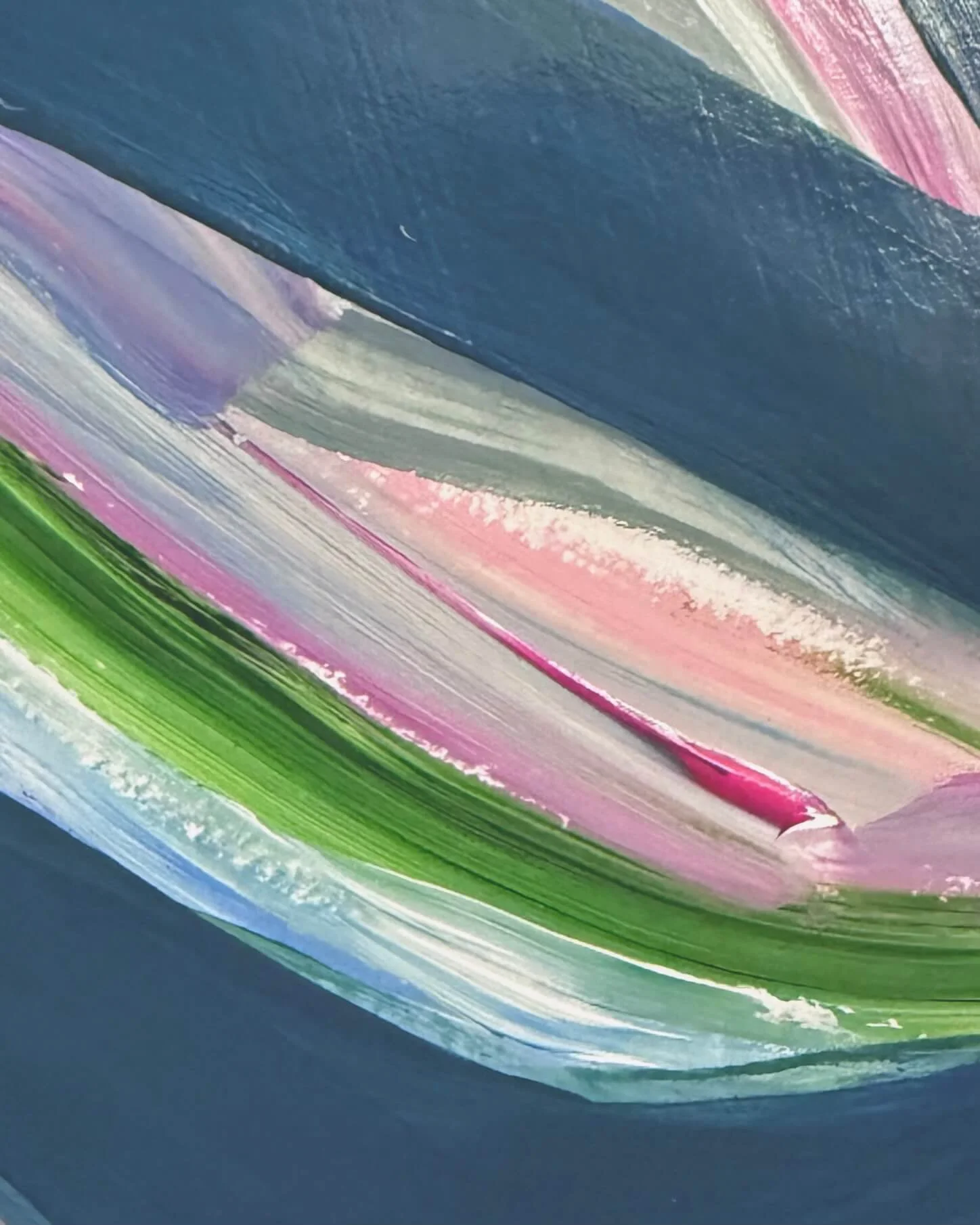 Strangers, 2026. Original Abstract  Artwork, Acrylic on Paper, 22" x 30"  by Patricia Rapp