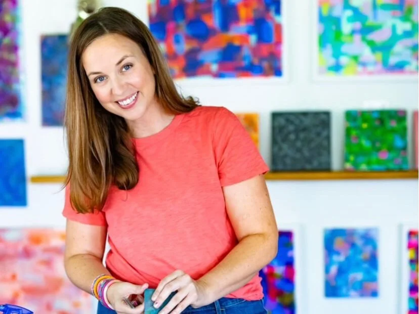 Patricia Rapp Color Abstract Artist in Studio