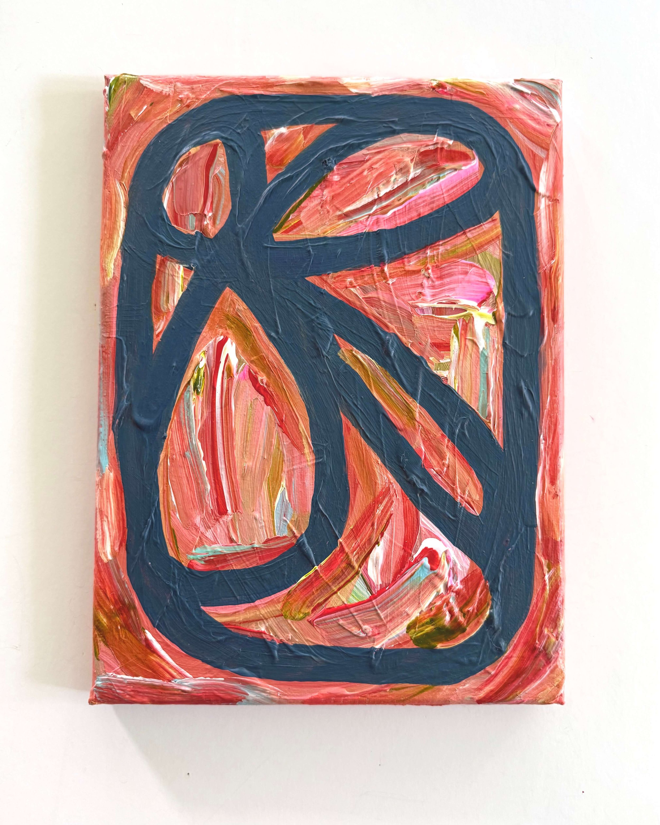 Trust, 2026. 9" x 12" - Orginial Acrylic Abstract Painting on Canvas - Patricia Rapp Artist