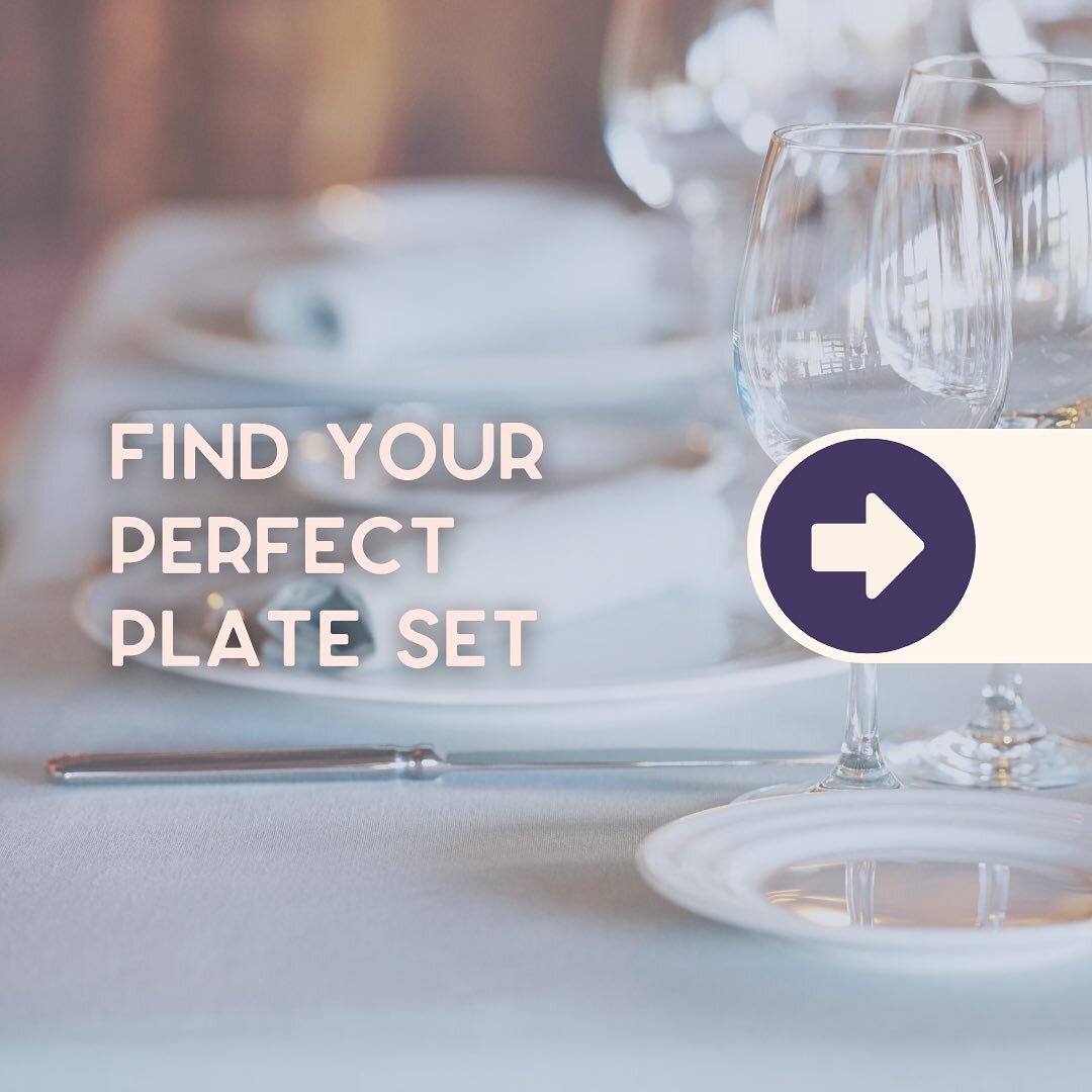 Dine in style with our stunning selection of plate sets! 🍽️
Whether it&rsquo;s a classic wedding or a social garden party, we&rsquo;ve got the perfect plates to elevate your tables.✨ Discover your favourite look and make every meal and place setting