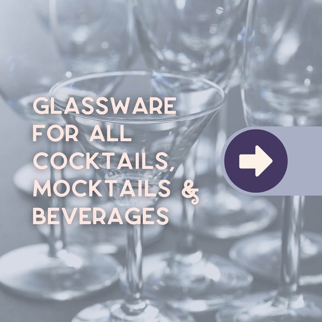 Did you know&hellip;? We've got a treasure trove of glassware rentals for every sip imaginable! Whether it's cocktails, mocktails, or any beverage you fancy, we've got the perfect glass to elevate your drink game!🍹✨ And when you rent with us, we tak