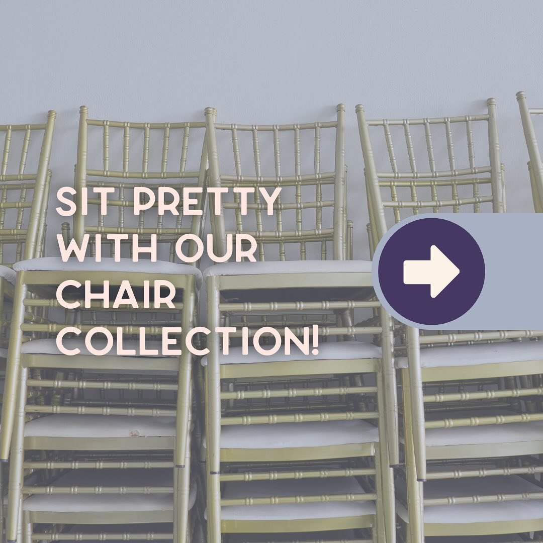 Seating solutions tailored to every occasion! 🎉 Whether it&rsquo;s a festive family dinner, a dreamy outdoor party, or a sophisticated wedding, our chair options have you covered.🪑 And guess what? We offer convenient delivery and pickup services, e