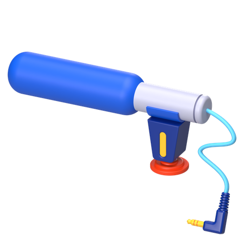 A digital illustration of a dental curing light with a blue handle, white head, and a blue cable with a yellow connector.