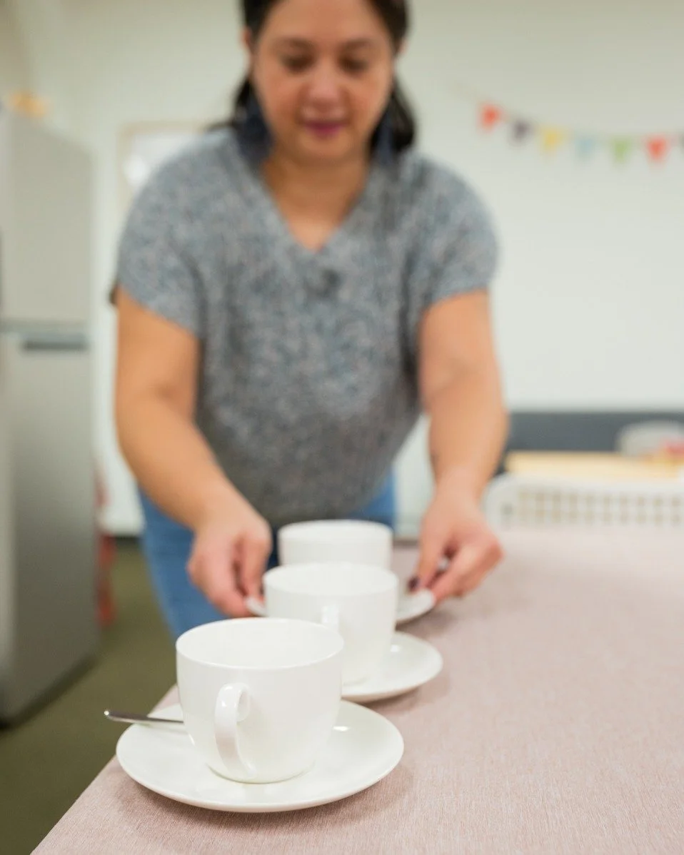 Our local mama Life Coach Vanessa led this month's Mindful Mama Workshop with ways to discover how to sprinkle self-care throughout our day and prioritizing self-love. 

We started the night with light and healthy refreshments before heading deep int