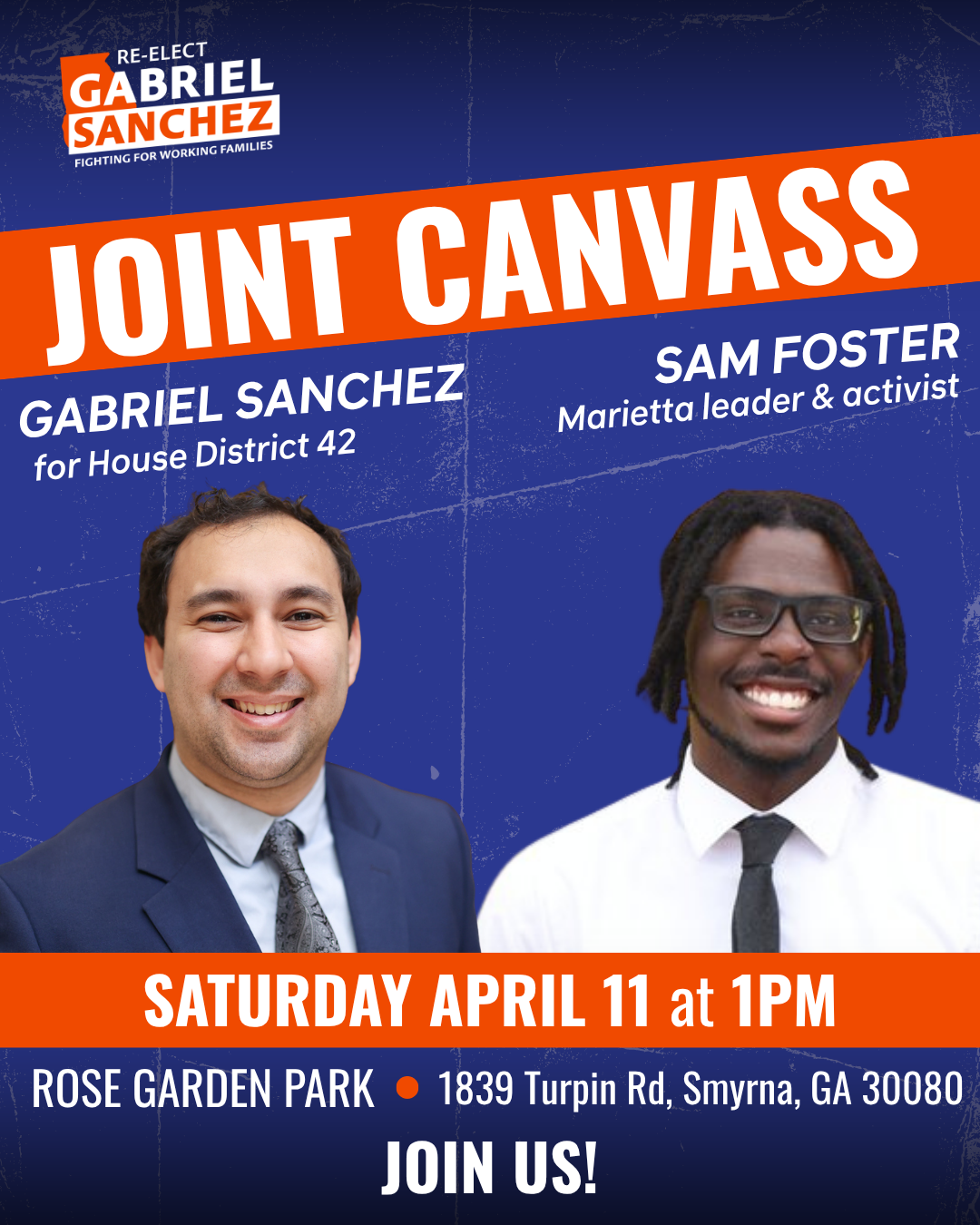 Joint Canvass with Sam Foster!