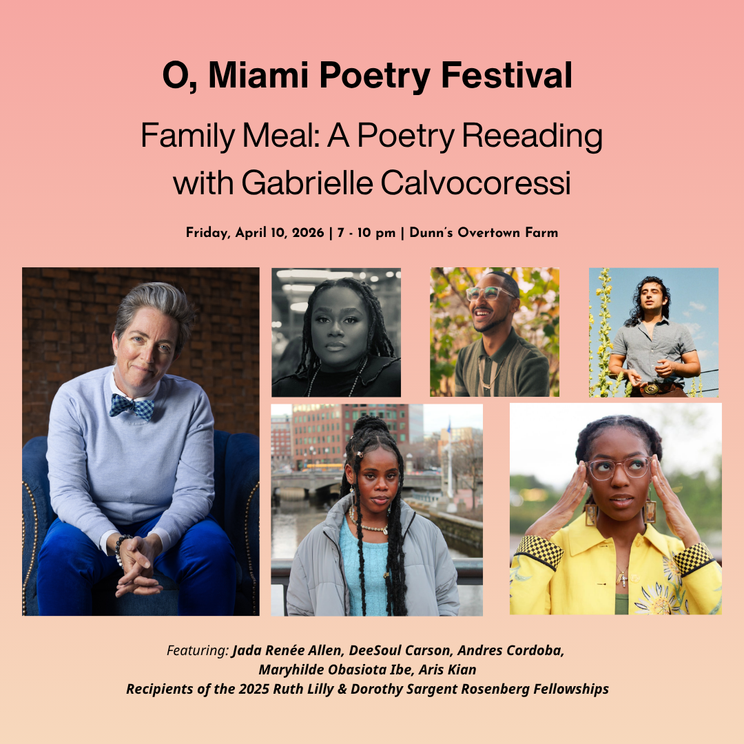 Family Meal: A Poetry Reading with Gabrielle Calvocoressi