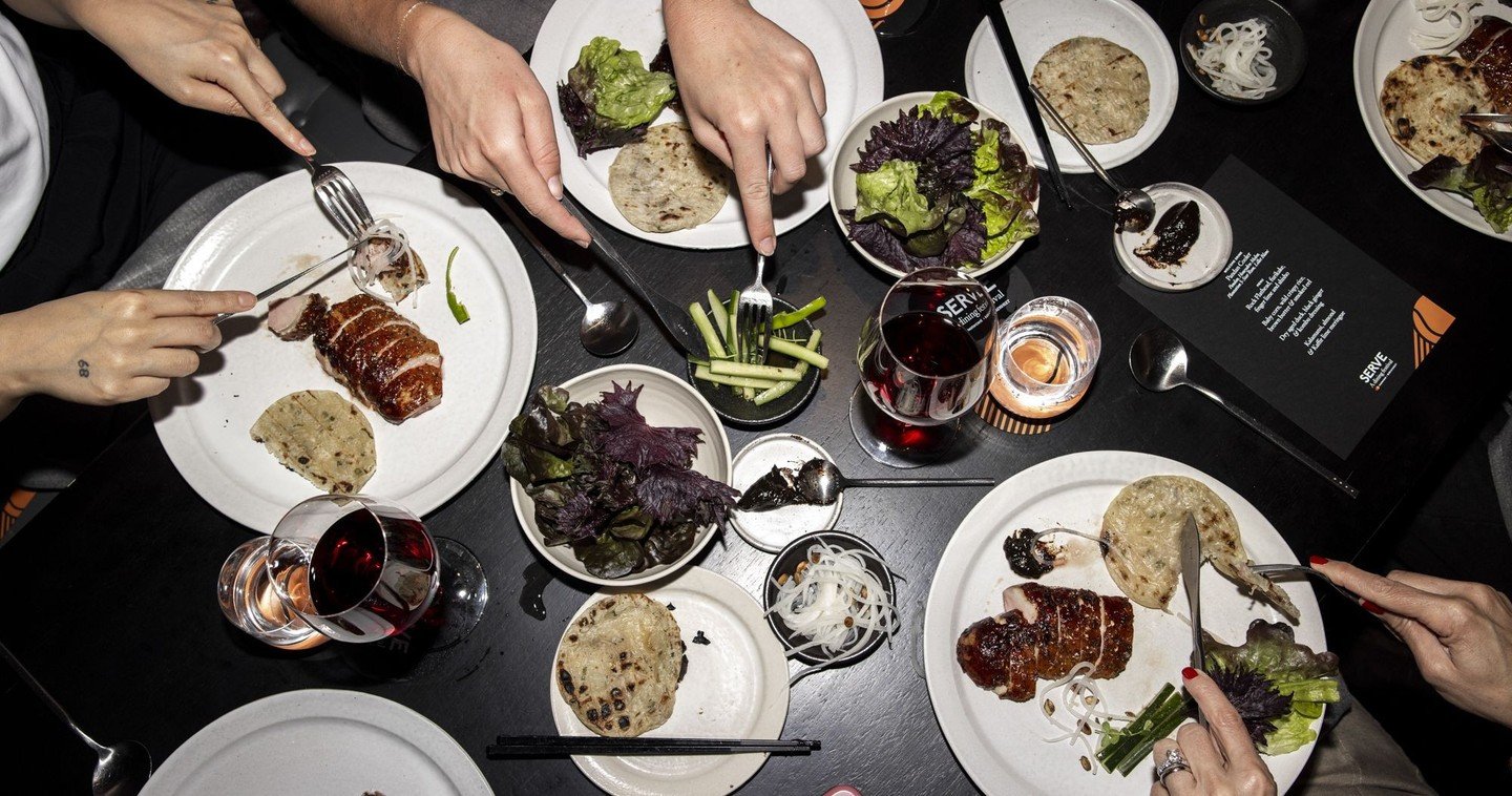 Seated Dinner events at Yugen Dining 💫 ⁠
⁠
A look back at a Broadsheet x Mastercard exclusive 'Serve Dinner' experience hosted at @yugendining during the Australian Open last year. The event welcomed 60 guests underground for a refined shared menu d