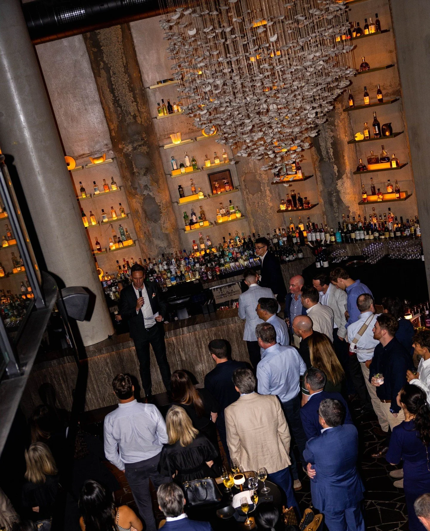 Punt Road Collective Launch at @yugendining for @richmond_fc, welcoming 125 guests into the space for a cocktail style event to celebrate Richmond Football Club's new business networking program. ⁠
⁠
Guests began the evening with an oyster and champa