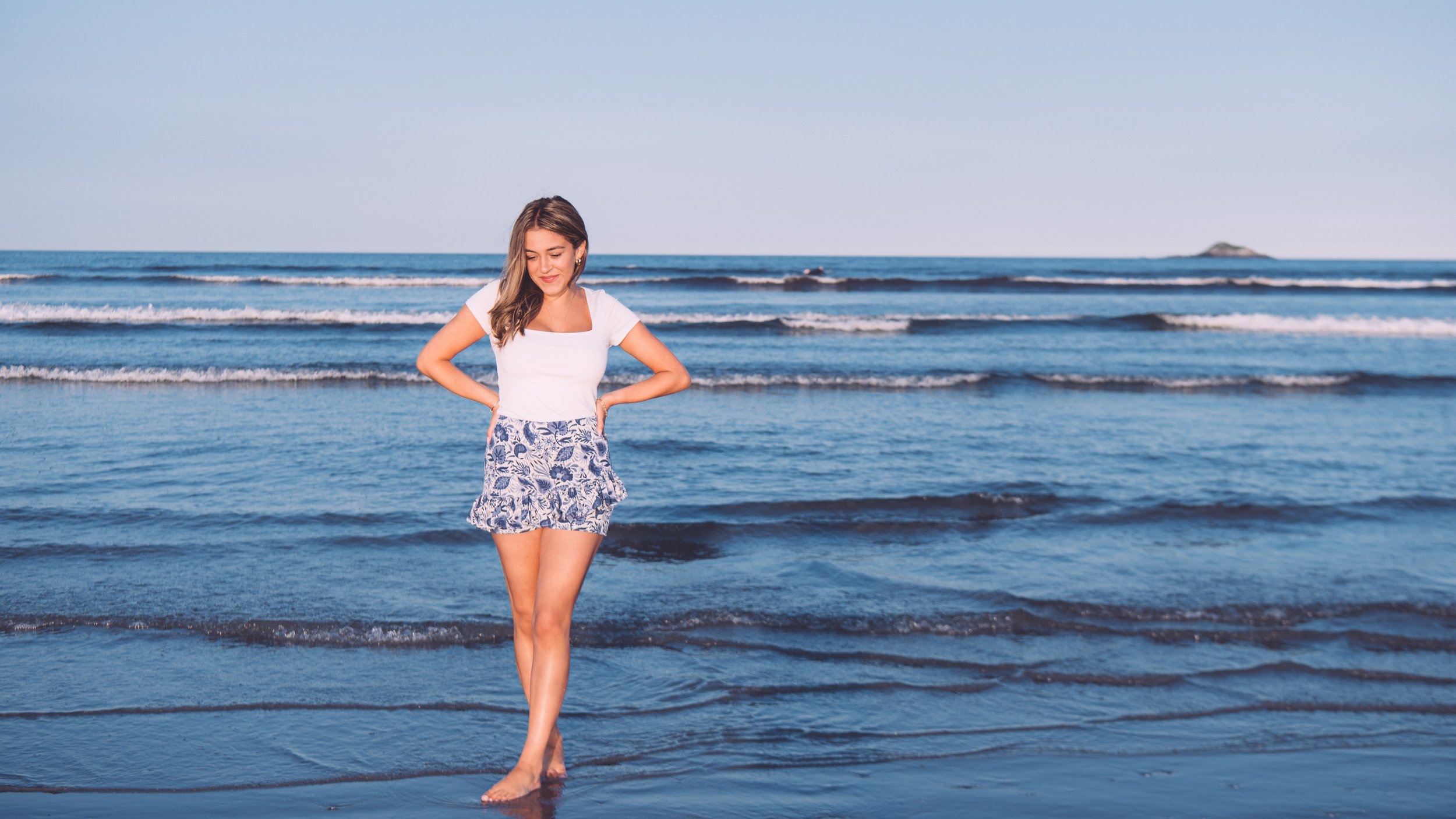 Senior Portrait Photography at Nahant Beach