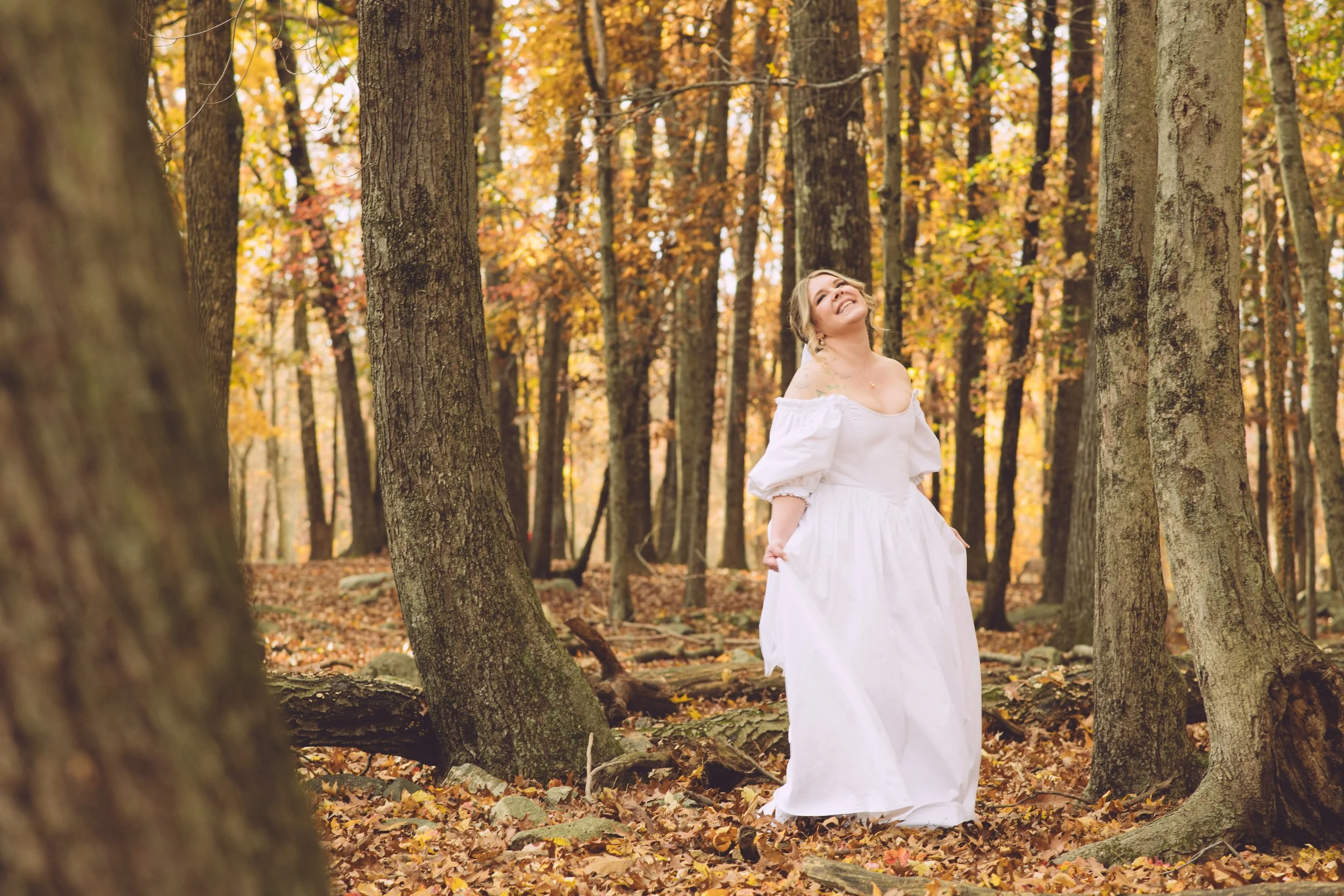 Autumn Wedding Photography at Southwick’s Zoo | Deer Forest