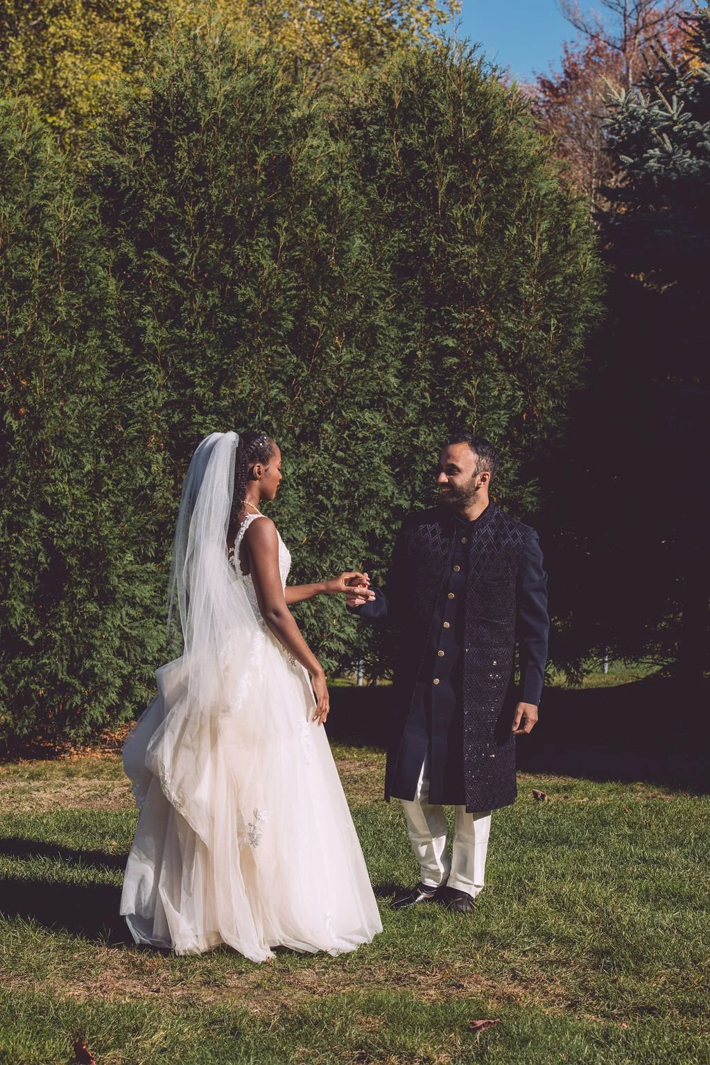 Sheridan and Shail’s Enchanting Autumn Wedding at Searles Chapel in Windham, NH