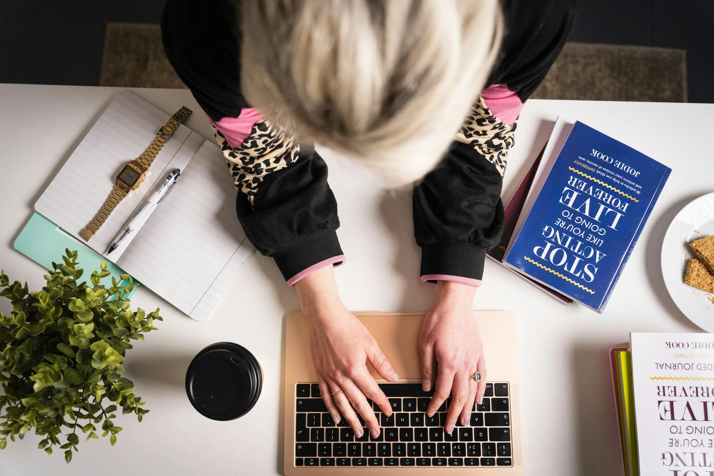 Entrepreneur on their compuster