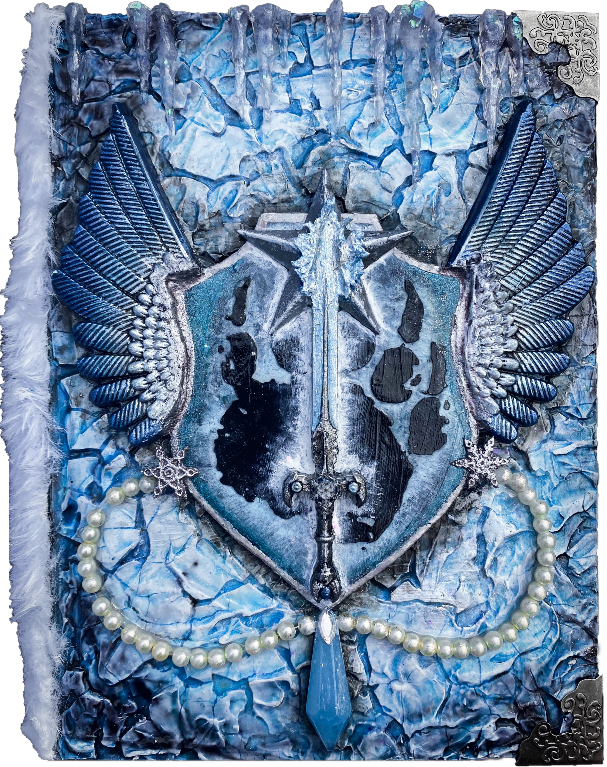 Mixed media, hardcover journal, 2023