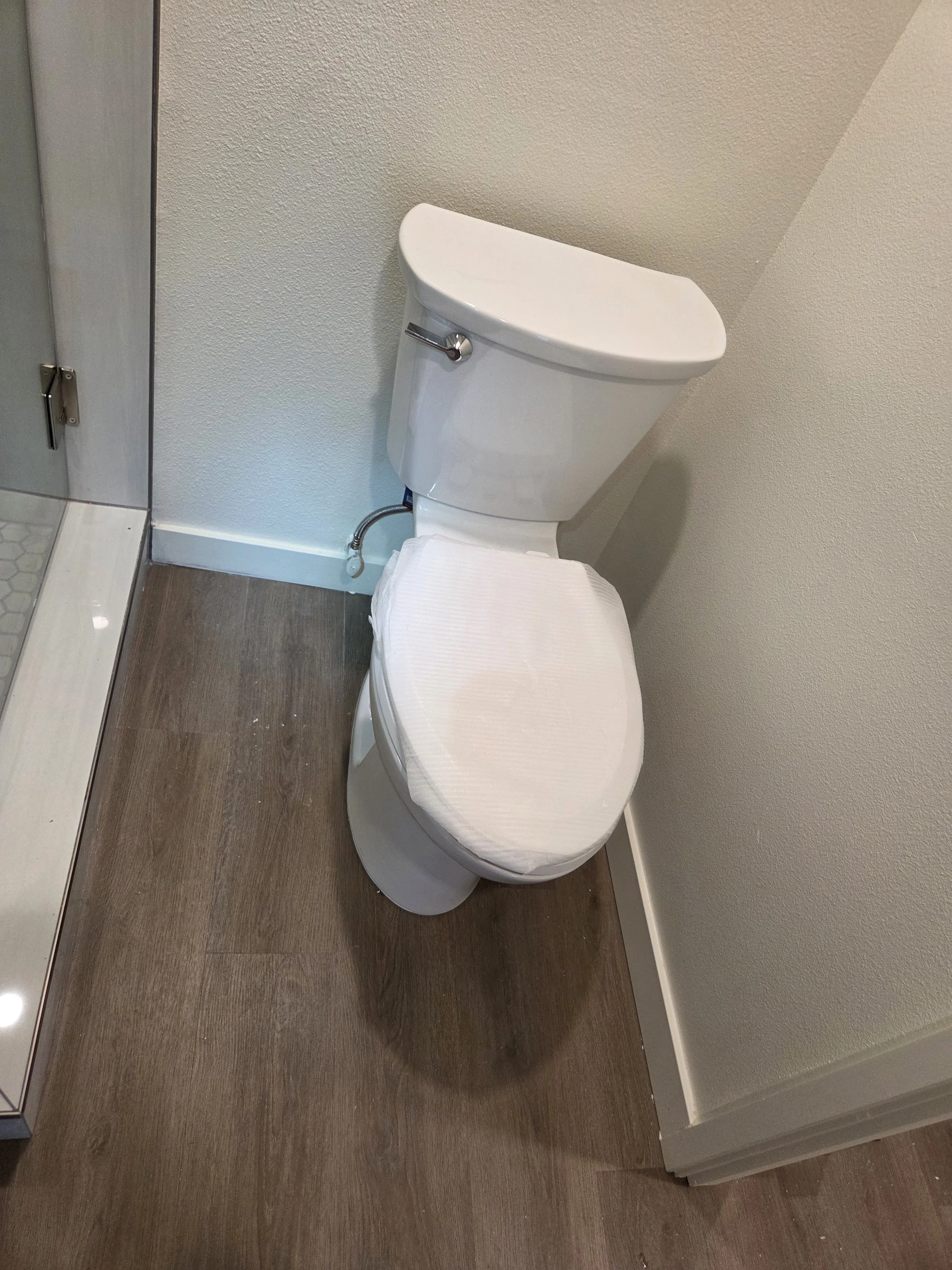 New Toilet installed in a bathroom remodel in Vancouver, WA