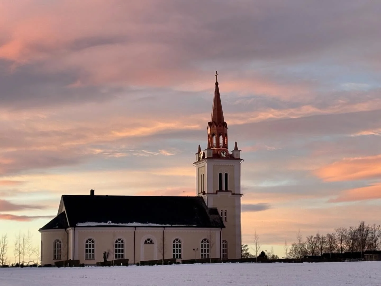 Pågående arbete med Ås kyrktorn