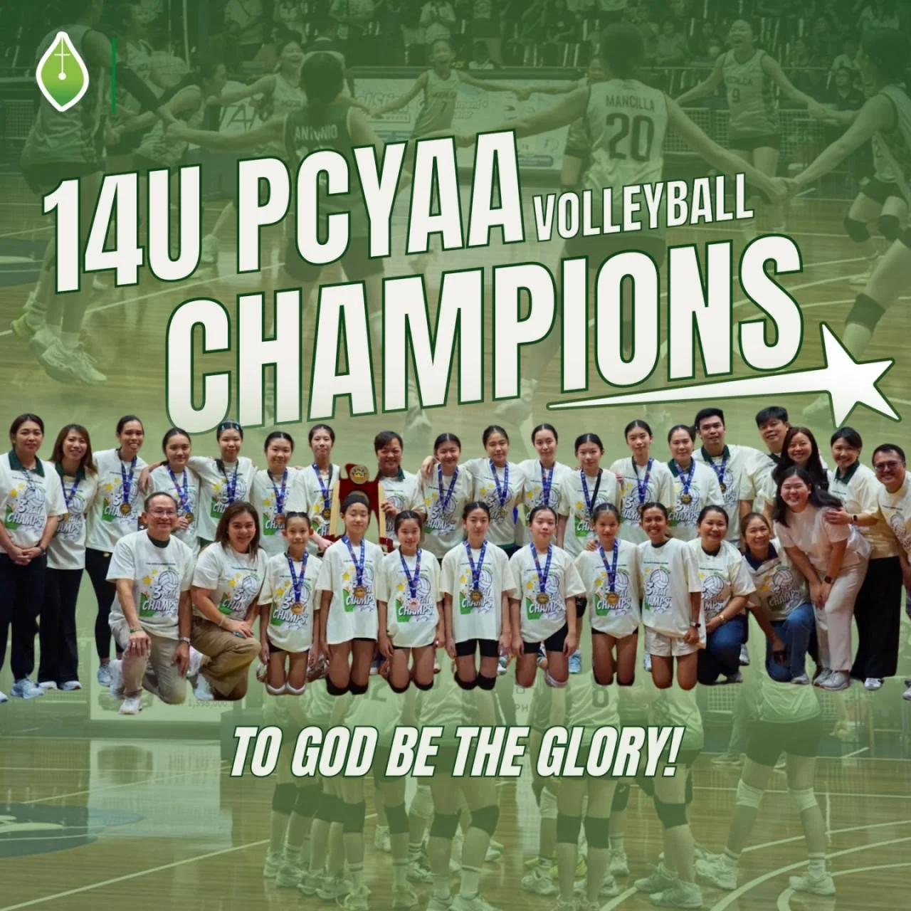 MGCNLCA 14U Volleyball Varsity Clinch Historic 3-Peat in PCYAA Championship