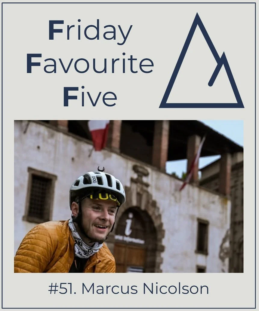 💥Friday Favourite Five💥

On Friday we put the spotlight on an ultra-distance cyclist to find out five of their favourite things associated with this eccentric endeavour.

The rules: one sentence to plug yourself and one sentence to answer each ques