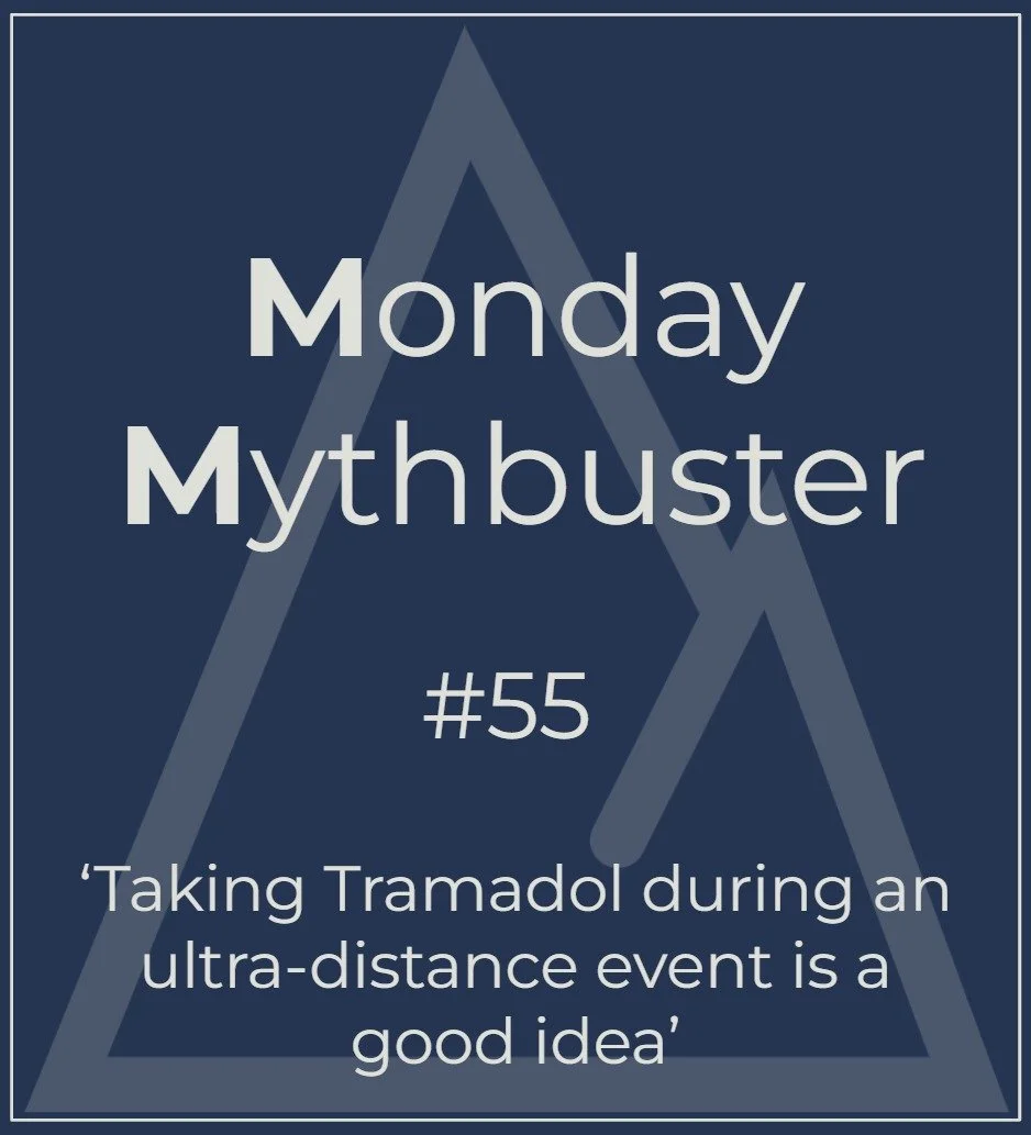 On Monday, we tackle a piece of received ultra-related &lsquo;wisdom&rsquo; or bro-science with a blunt, sometimes hot, but always reasoned take.

Tramadol is a painkiller in the synthetic opioid category. It is a prescription-only medicine used to t