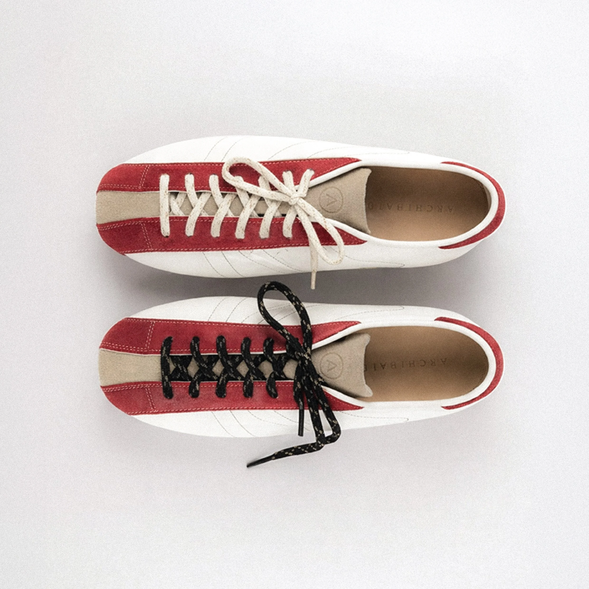 Archibald's REIMAGINED LANES Red Rose Bowling Inspired Flat Sneakers