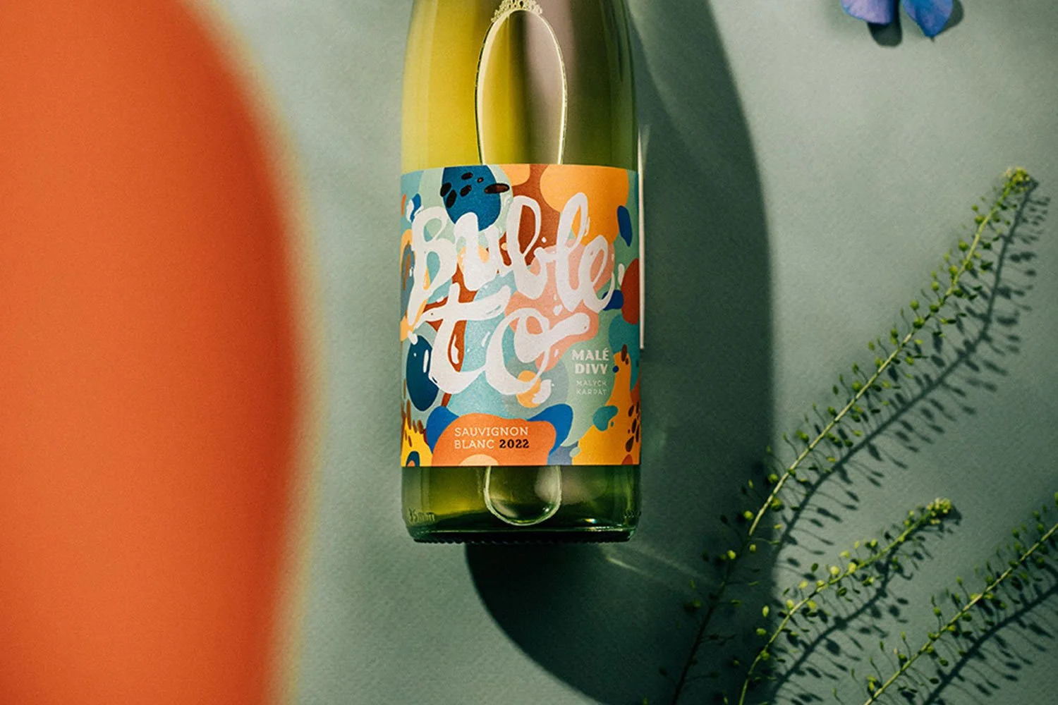 Suché perlivé víno Sauvignon blanc Bubleto 2023 vinárstva Malé divy Modra (Copy) (Copy)