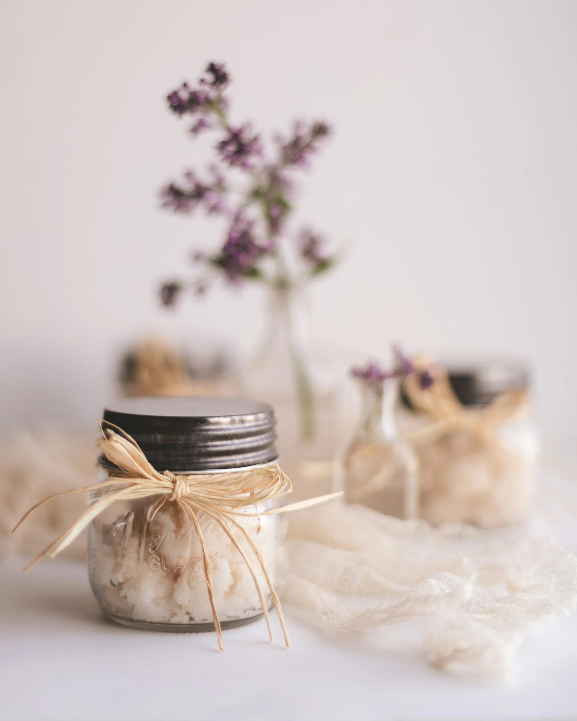 Easy Lemon Poppy Seed Sugar Scrub