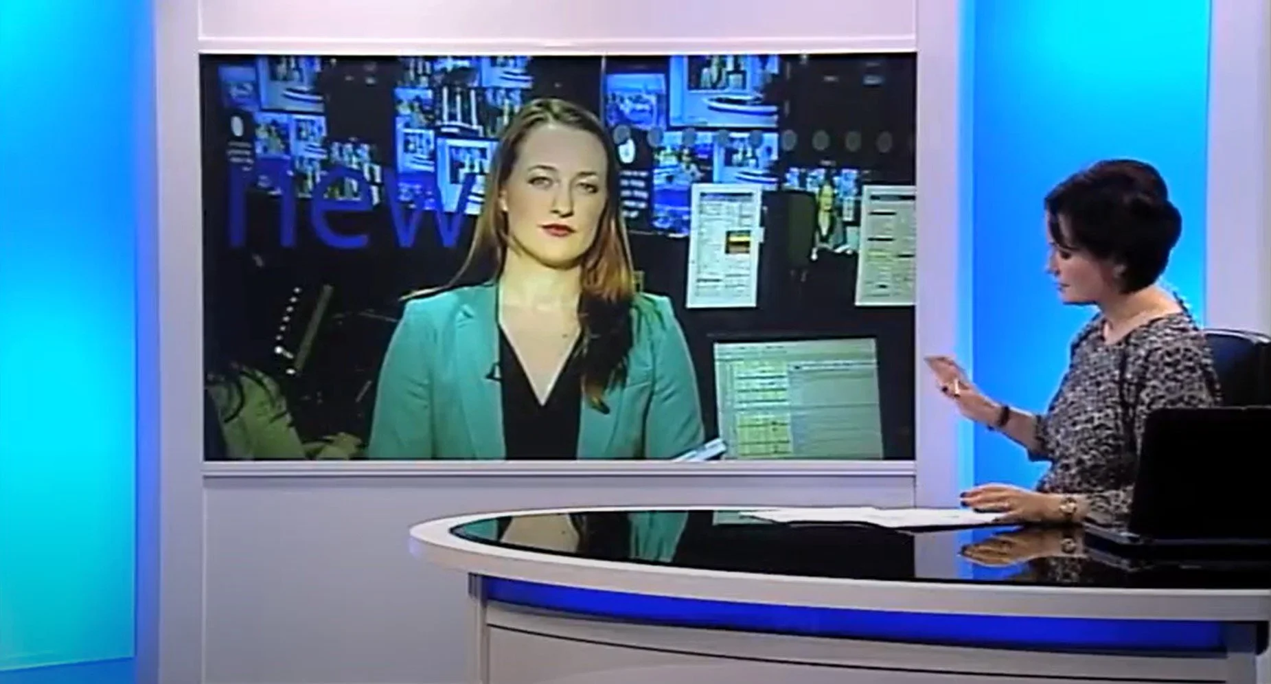 Reporter Kirsty Malcolm Live from the STV Newsroom for the STV News at Six