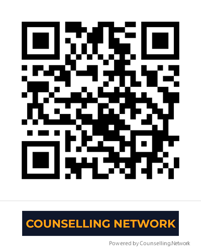 QR code with the text 'COUNSELLING NETWORK' below it.