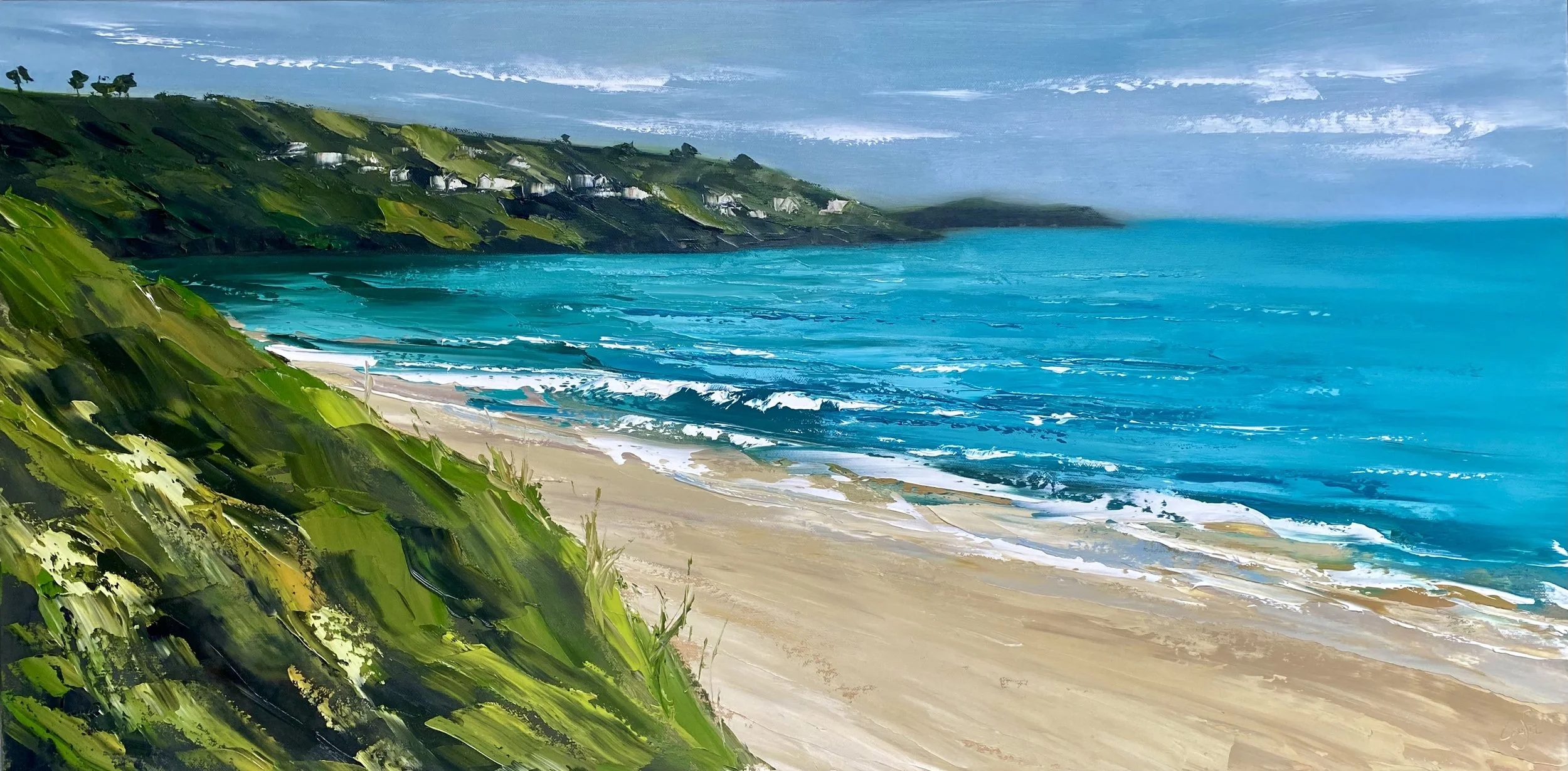 Turquoise seas, Cardbis Bay - 50x100cm - £1200.jpeg